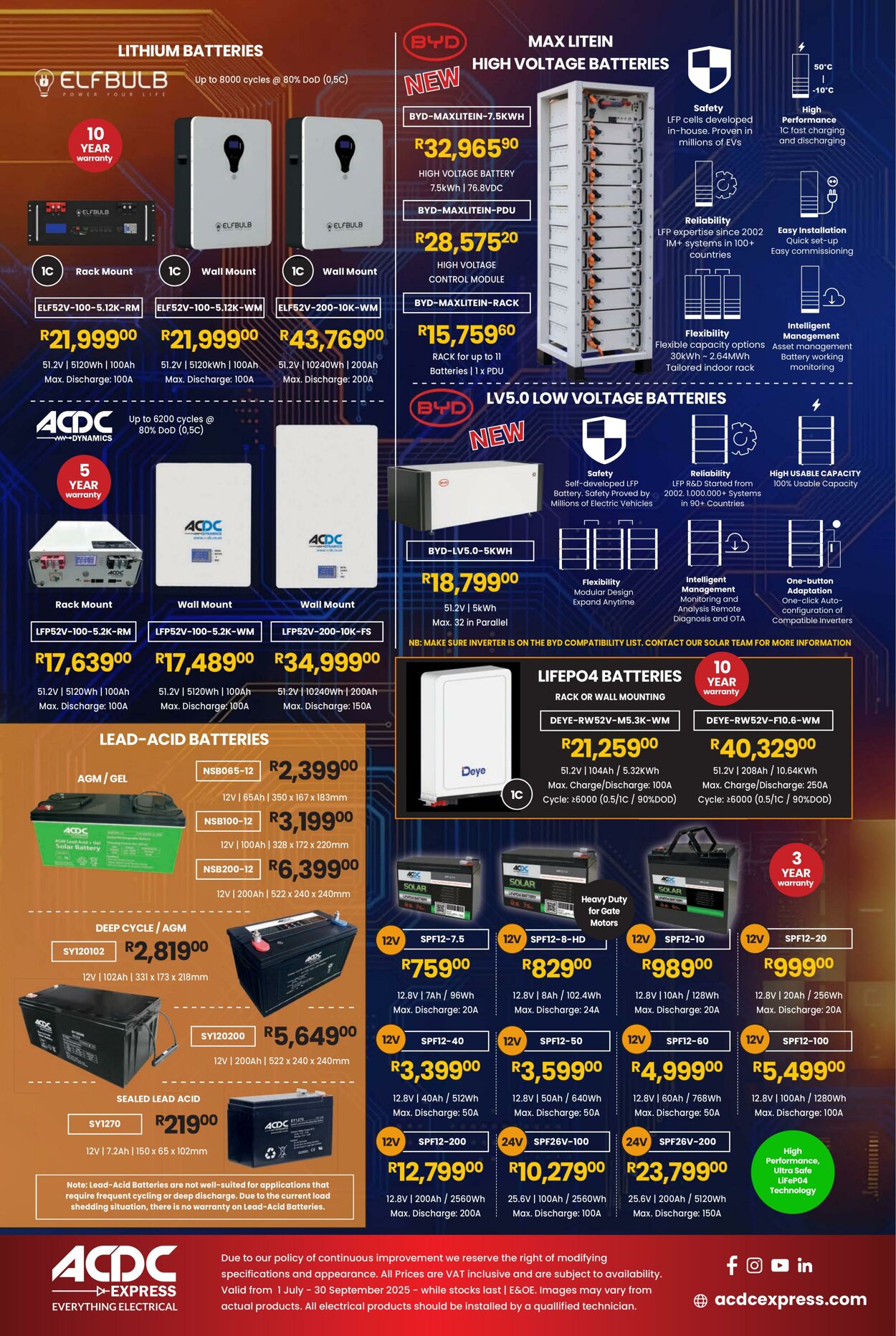 Special ACDC Express 01.07.2025 - 30.09.2025