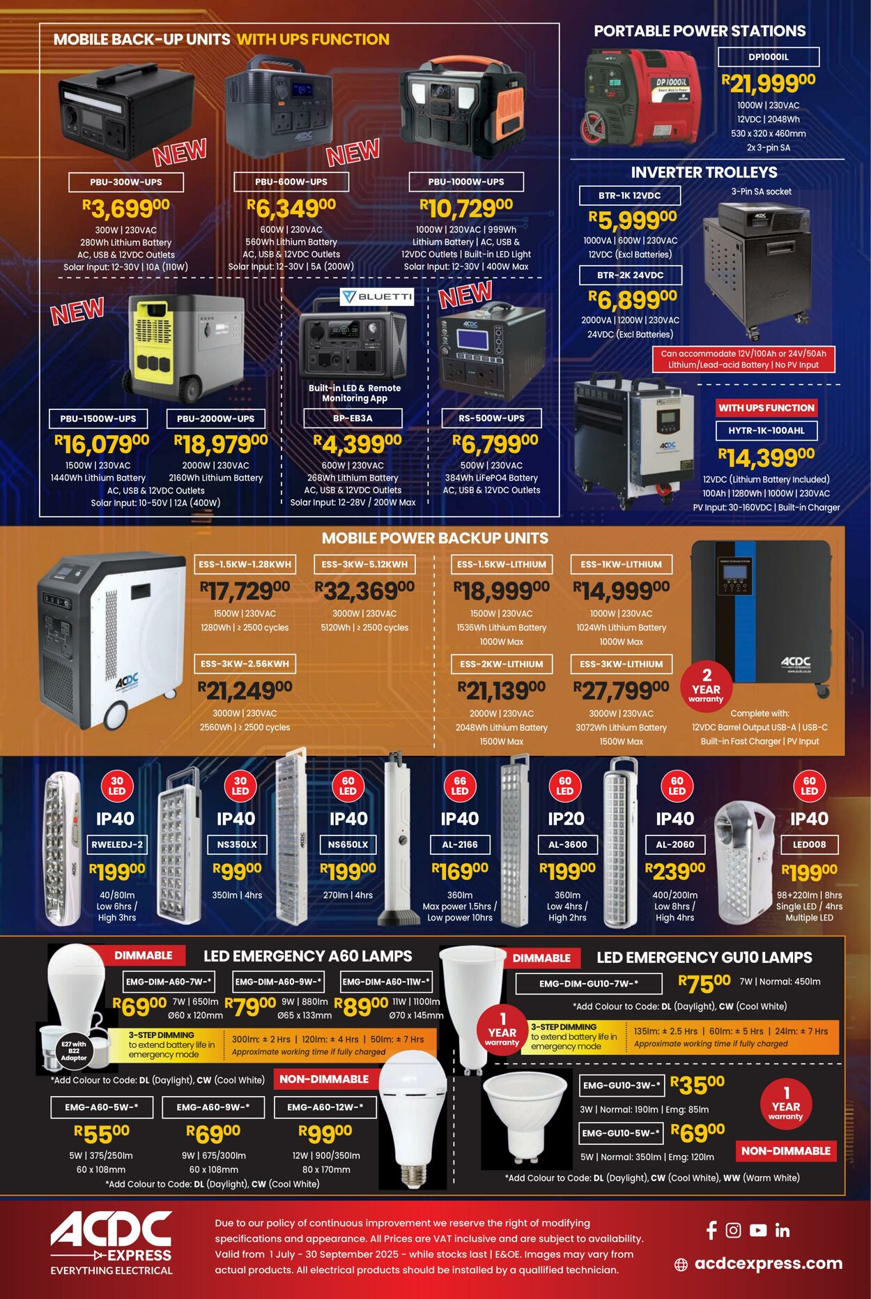 Special ACDC Express 01.07.2025 - 30.09.2025