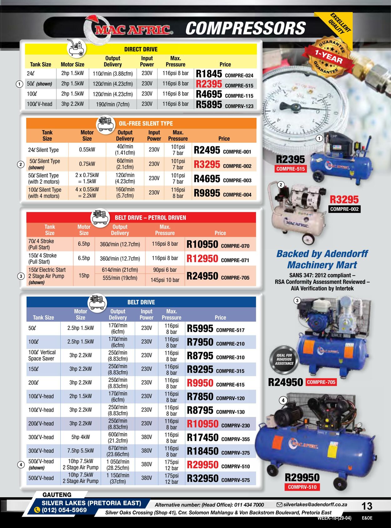 Special Adendorff Machinery Mart 29.04.2024 - 30.05.2024