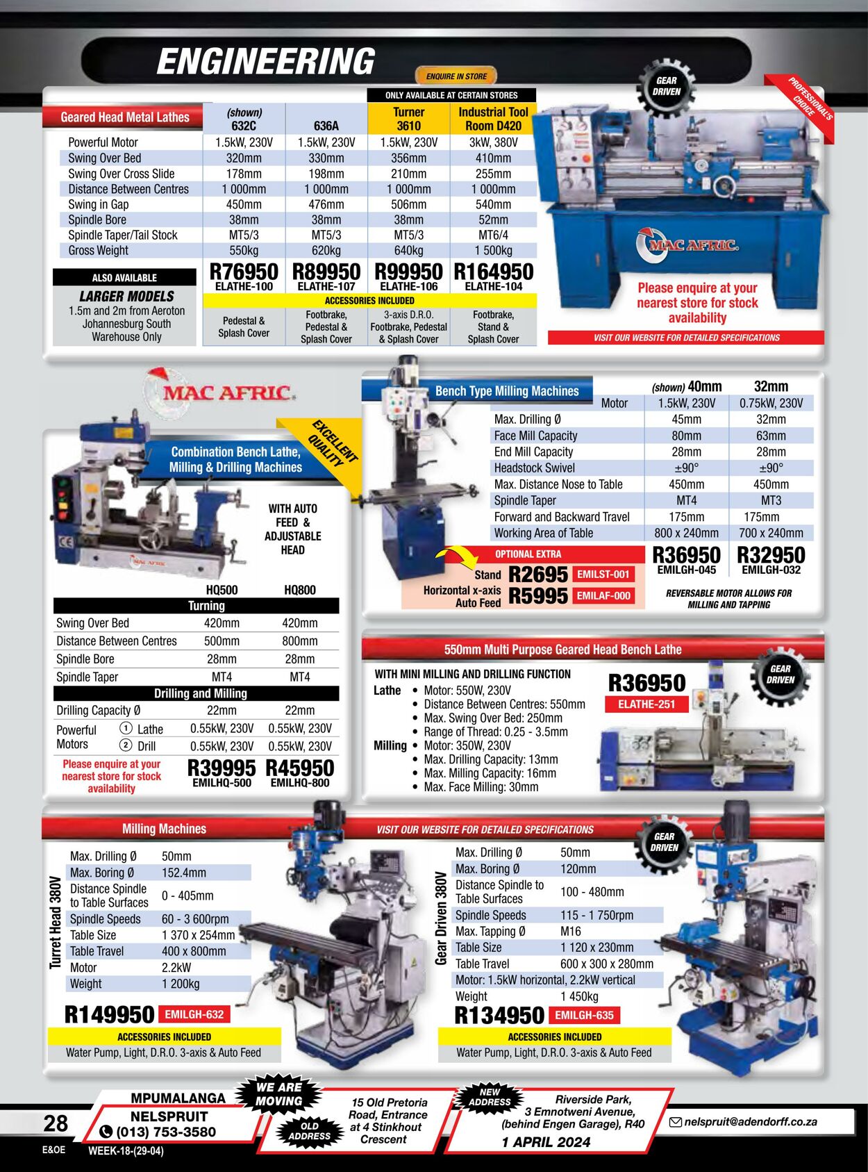 Special Adendorff Machinery Mart 29.04.2024 - 30.05.2024