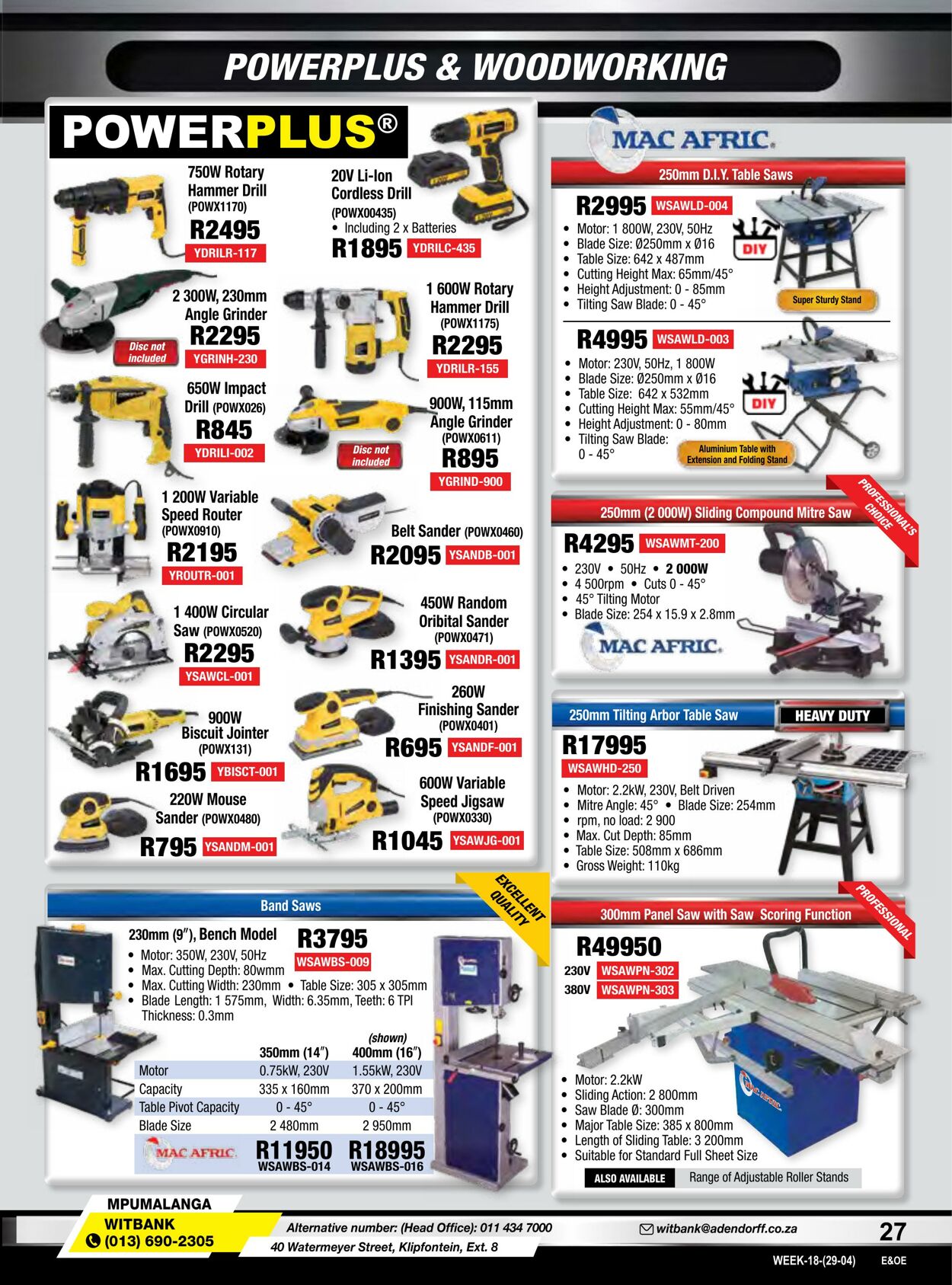 Special Adendorff Machinery Mart 29.04.2024 - 30.05.2024