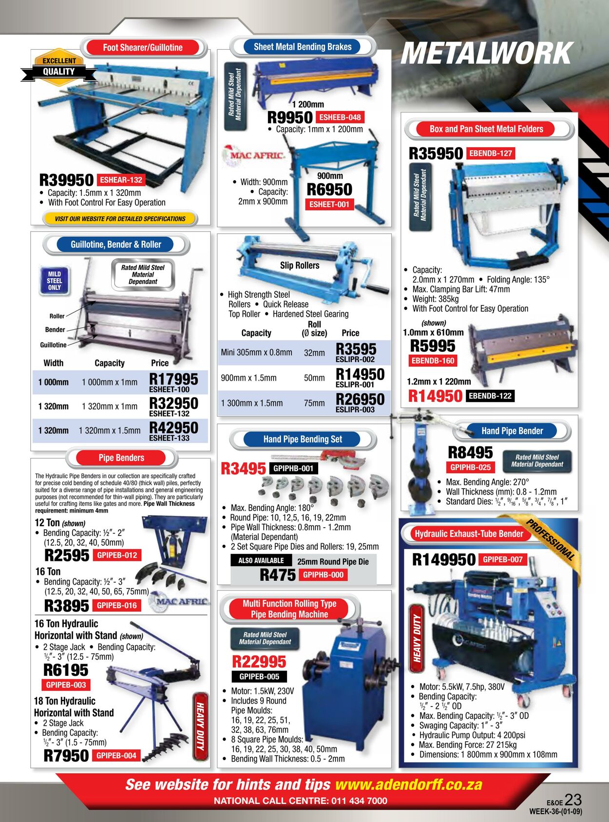 Special Adendorff Machinery Mart 01.09.2024 - 15.09.2024