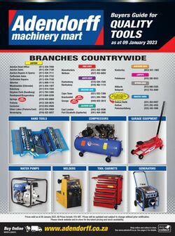 Special Adendorff Machinery Mart 09.01.2023-31.03.2023
