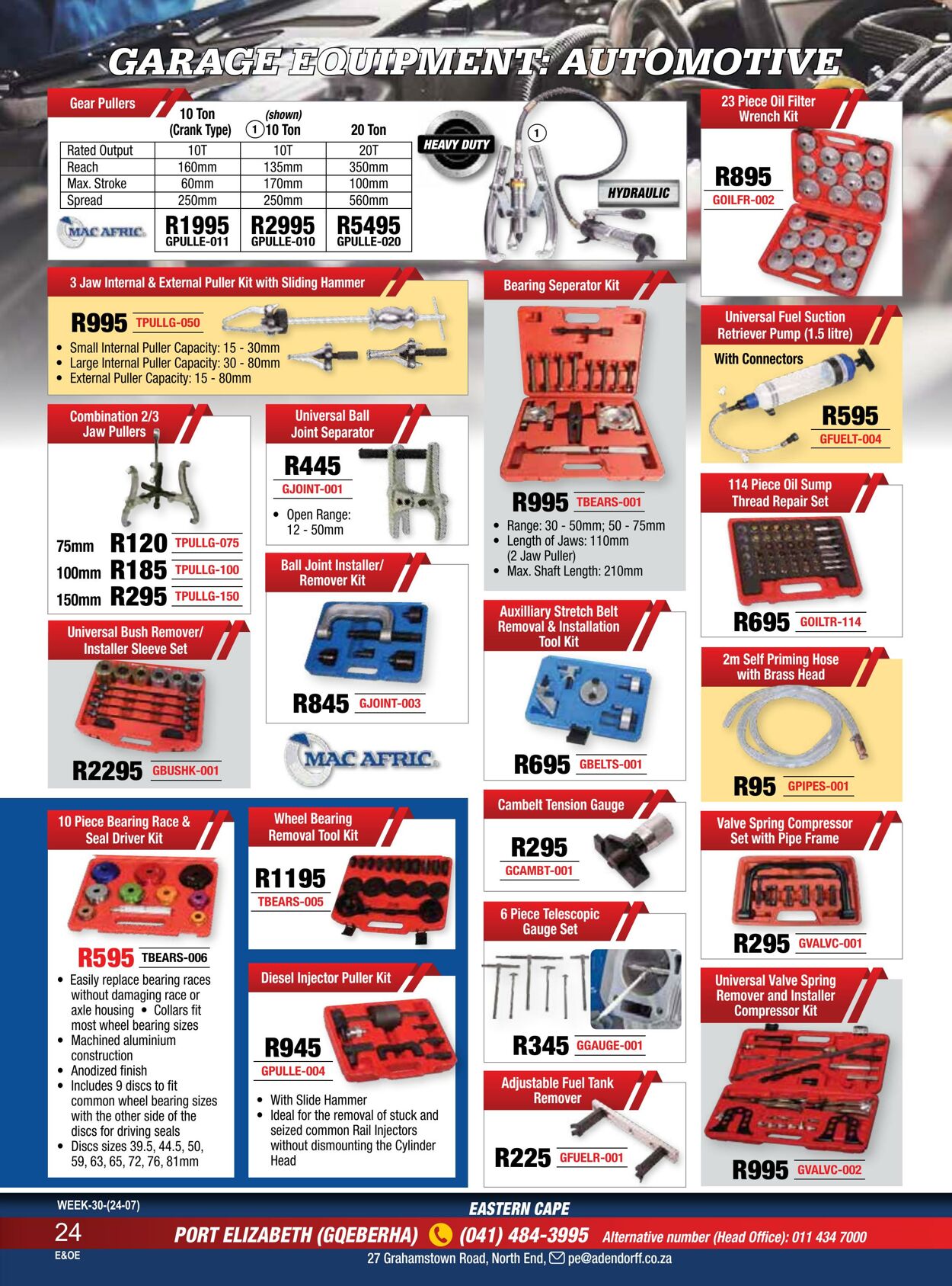 Special Adendorff Machinery Mart 24.07.2023 - 07.08.2023