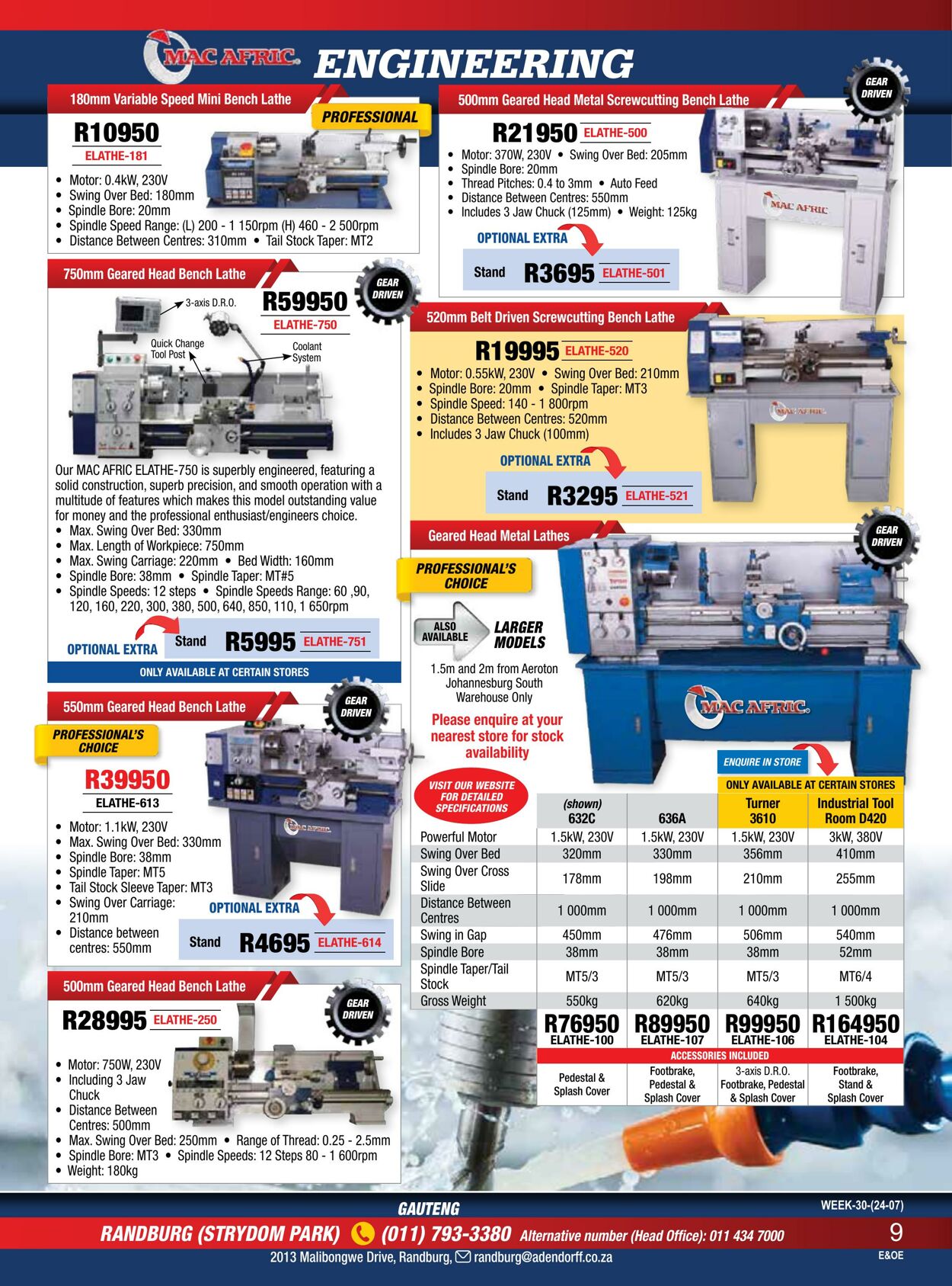 Special Adendorff Machinery Mart 24.07.2023 - 07.08.2023