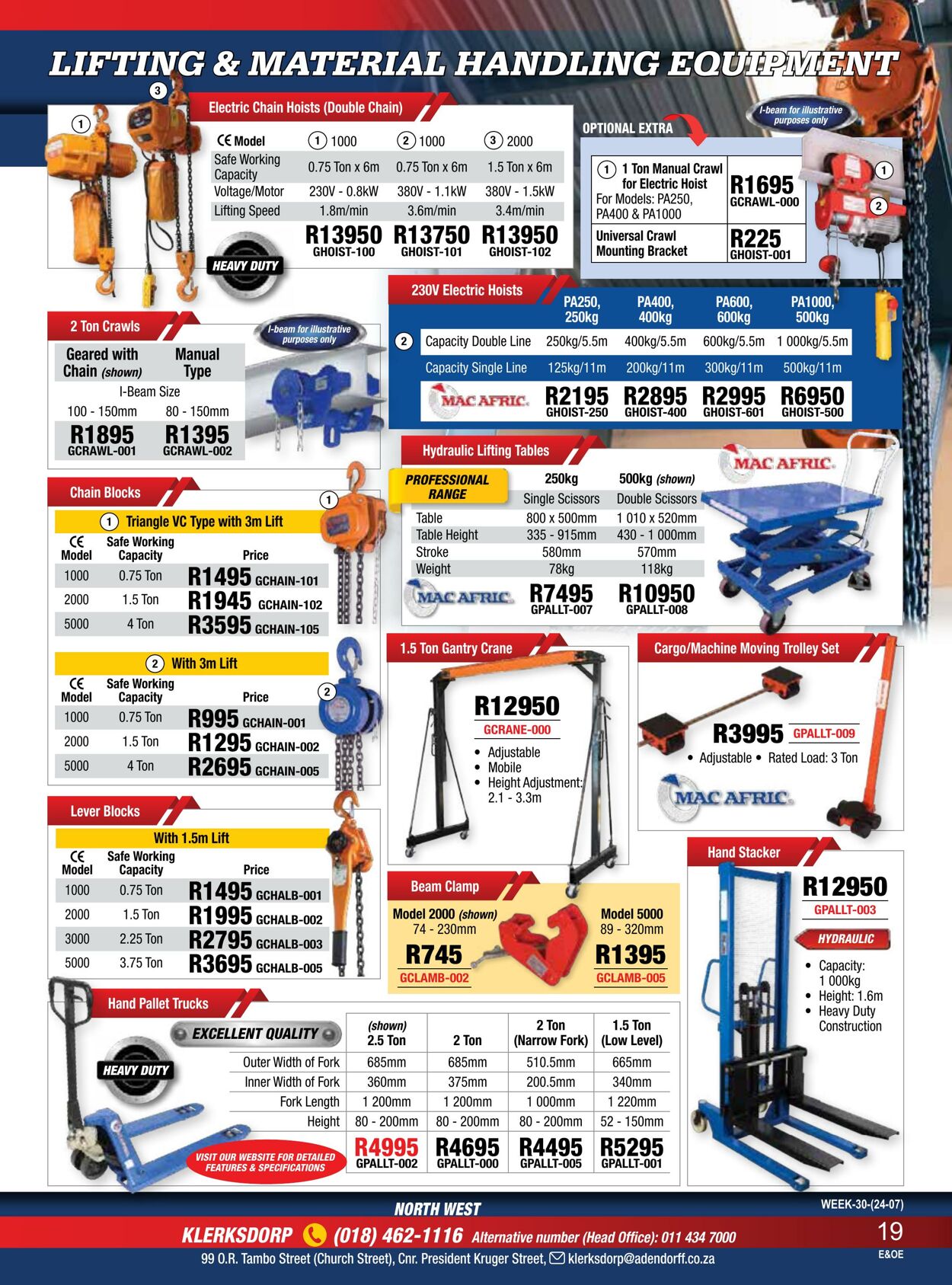 Special Adendorff Machinery Mart 24.07.2023 - 07.08.2023