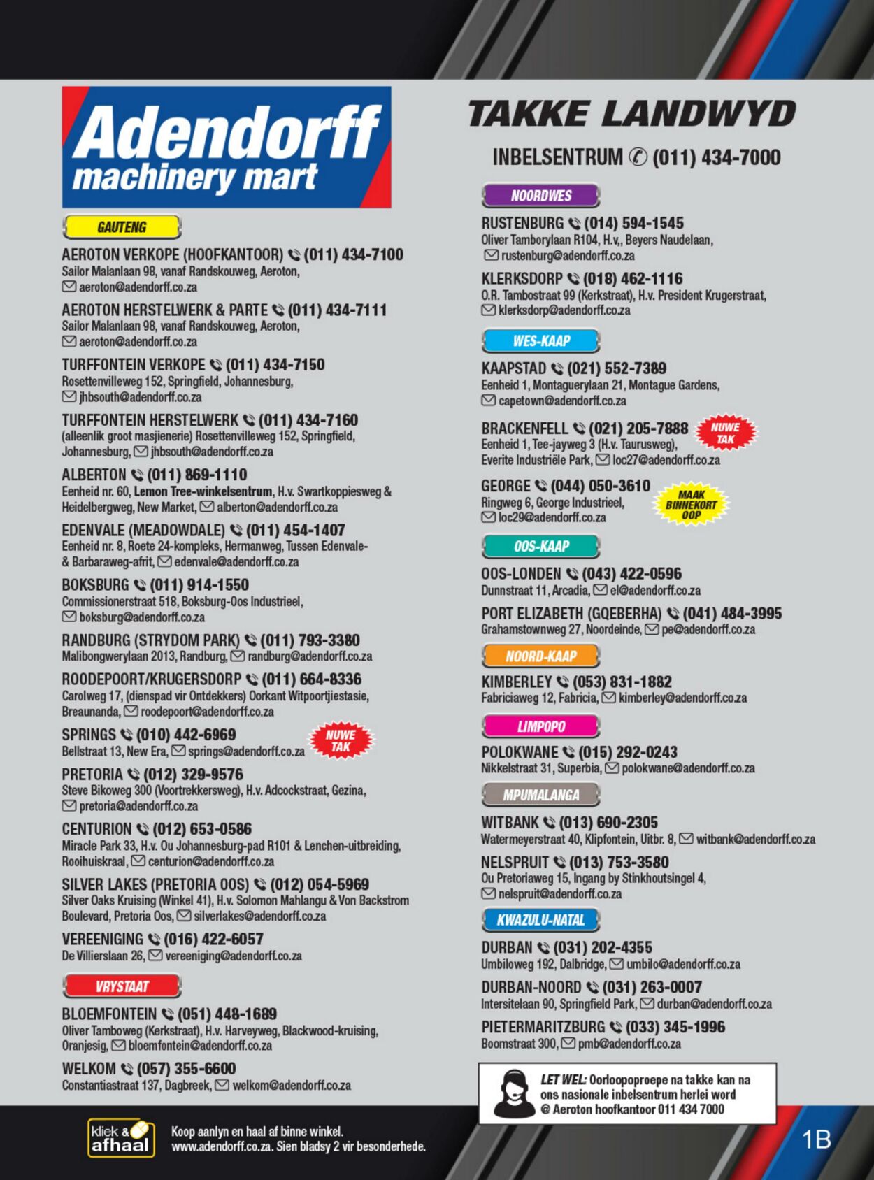 Special Adendorff Machinery Mart 15.09.2022 - 15.10.2022