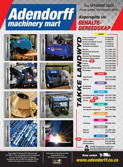 Special Adendorff Machinery Mart 15.01.2023 - 15.02.2023