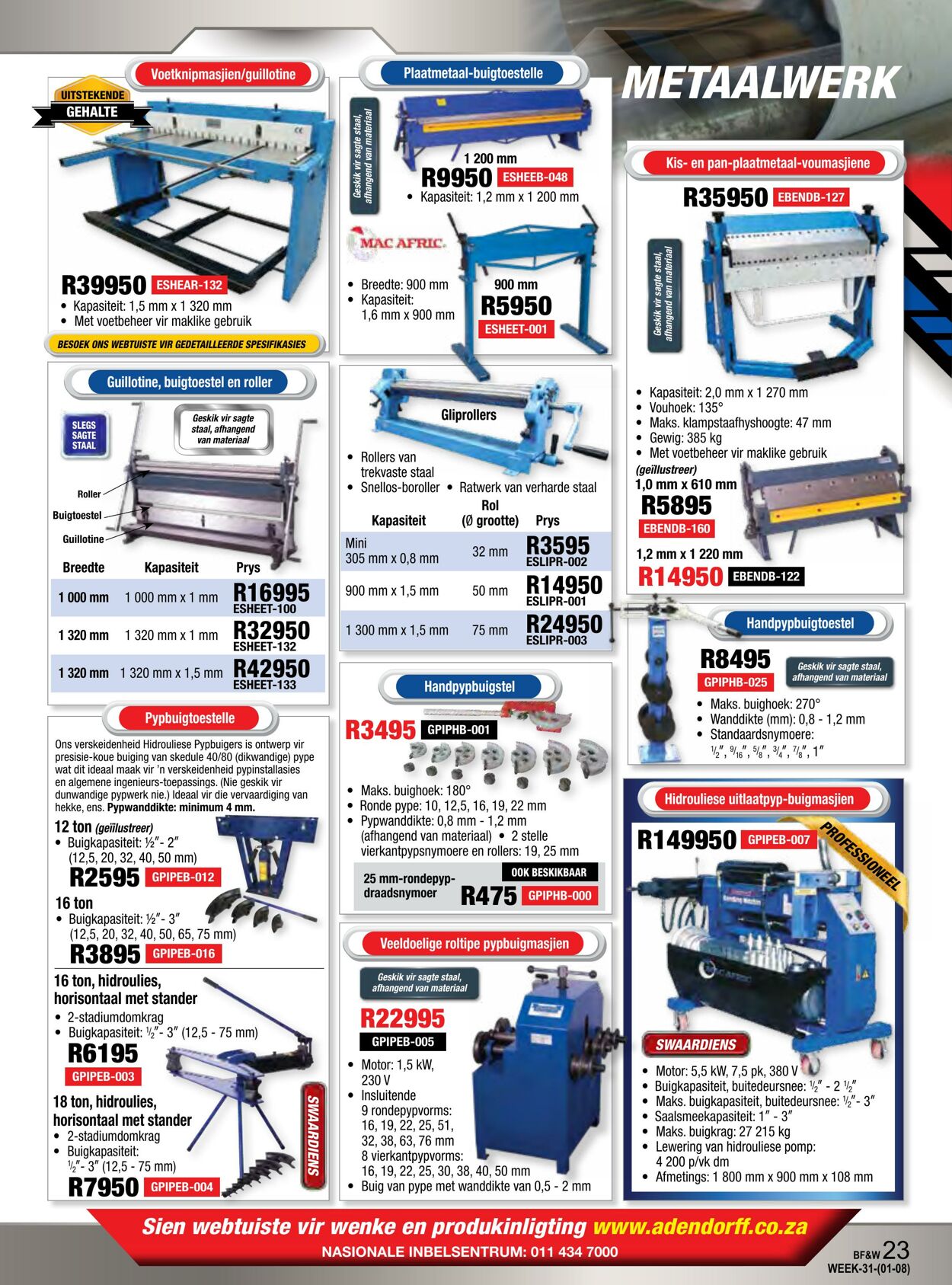 Special Adendorff Machinery Mart 01.08.2024 - 15.08.2024