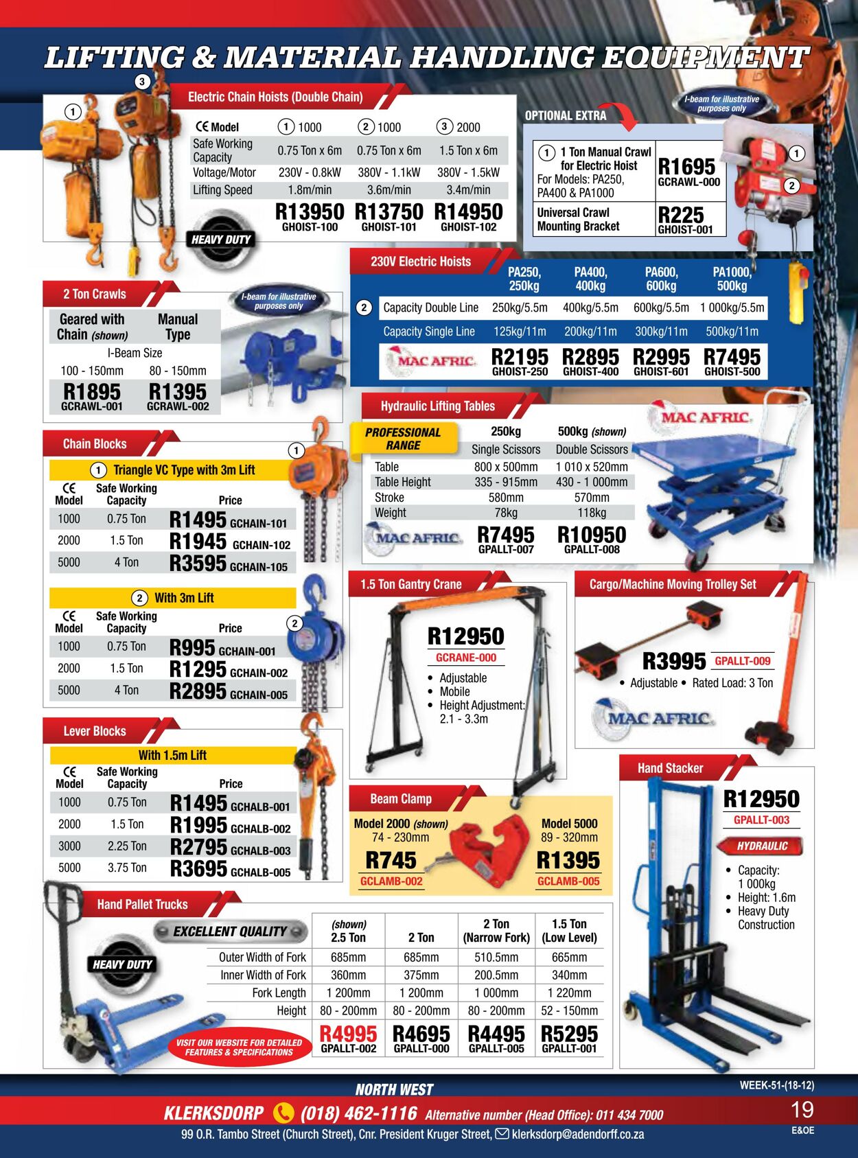 Special Adendorff Machinery Mart 18.12.2023 - 18.01.2024