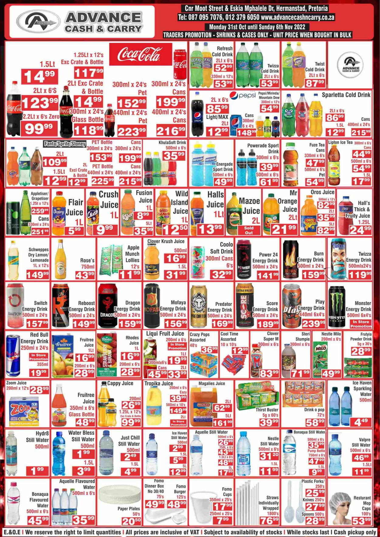 Special Advance Cash&Carry 31.10.2022 - 06.11.2022