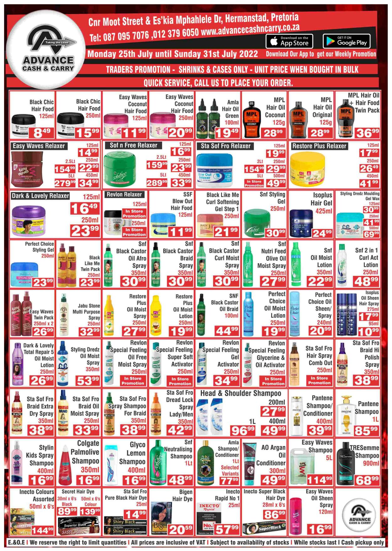 Special Advance Cash&Carry 25.07.2022 - 31.07.2022