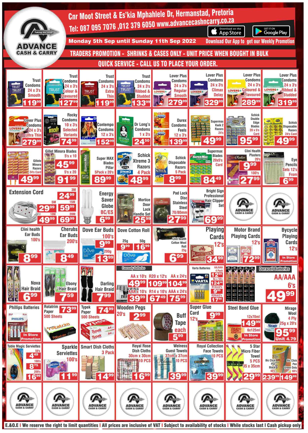 Special Advance Cash&Carry 05.09.2022 - 11.09.2022