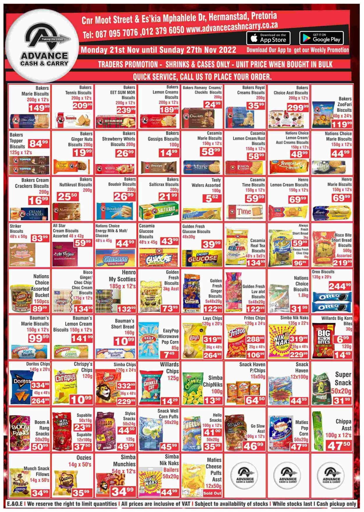 Special Advance Cash&Carry 21.11.2022 - 27.11.2022