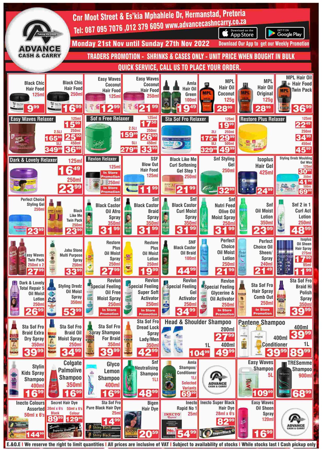 Special Advance Cash&Carry 21.11.2022 - 27.11.2022