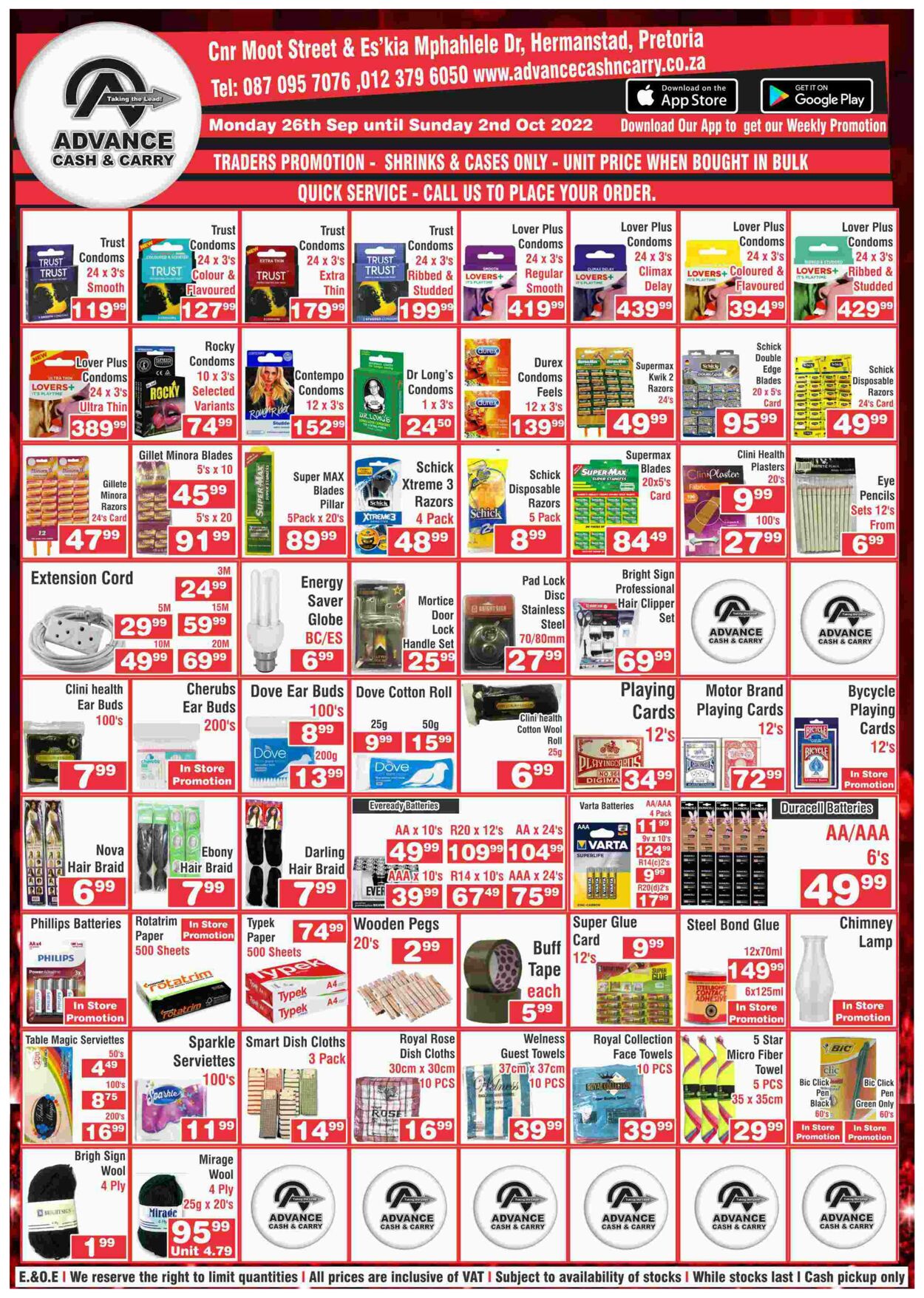 Special Advance Cash&Carry 26.09.2022 - 02.10.2022