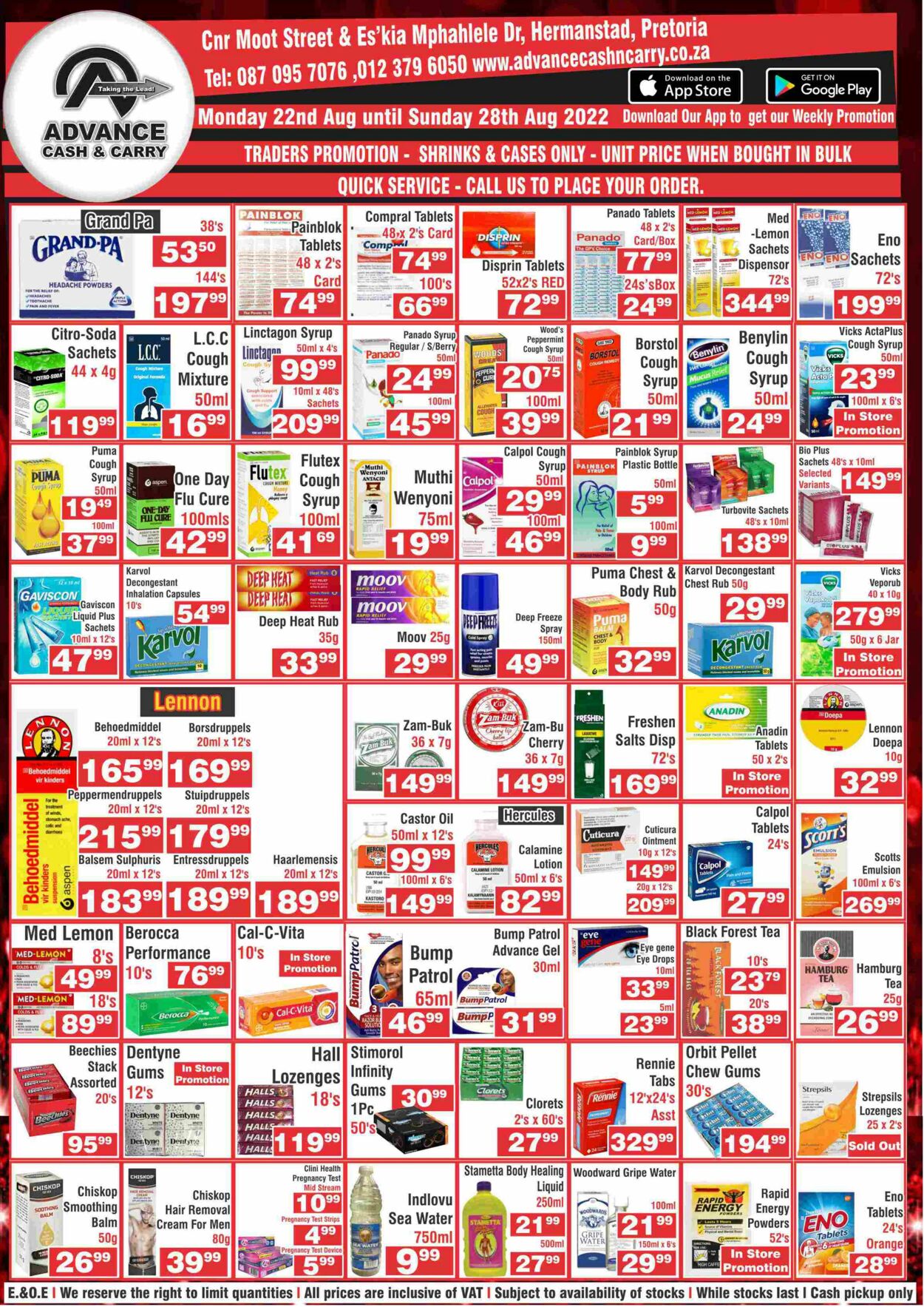 Special Advance Cash&Carry 22.08.2022 - 28.08.2022