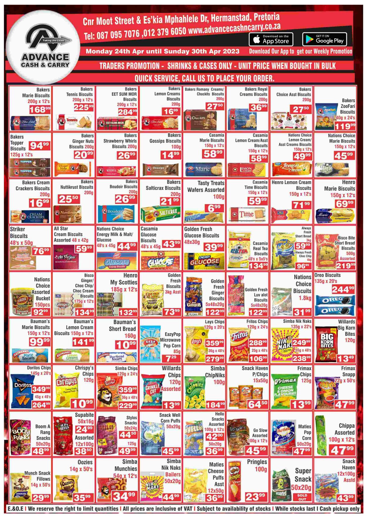 Special Advance Cash&Carry 24.04.2023 - 30.04.2023