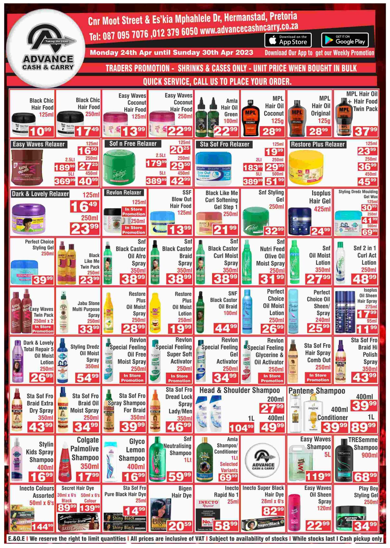 Special Advance Cash&Carry 24.04.2023 - 30.04.2023