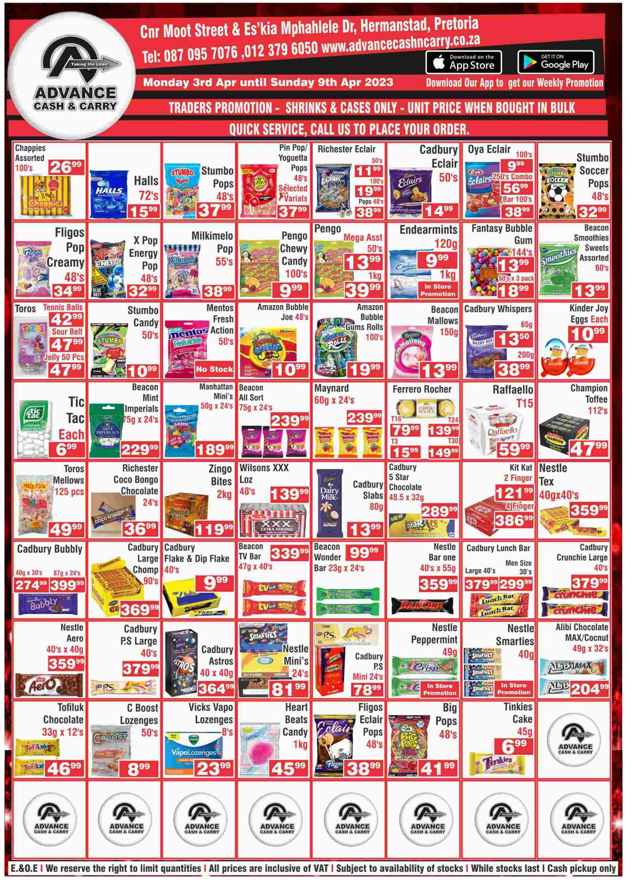 Special Advance Cash&Carry 03.04.2023 - 09.04.2023