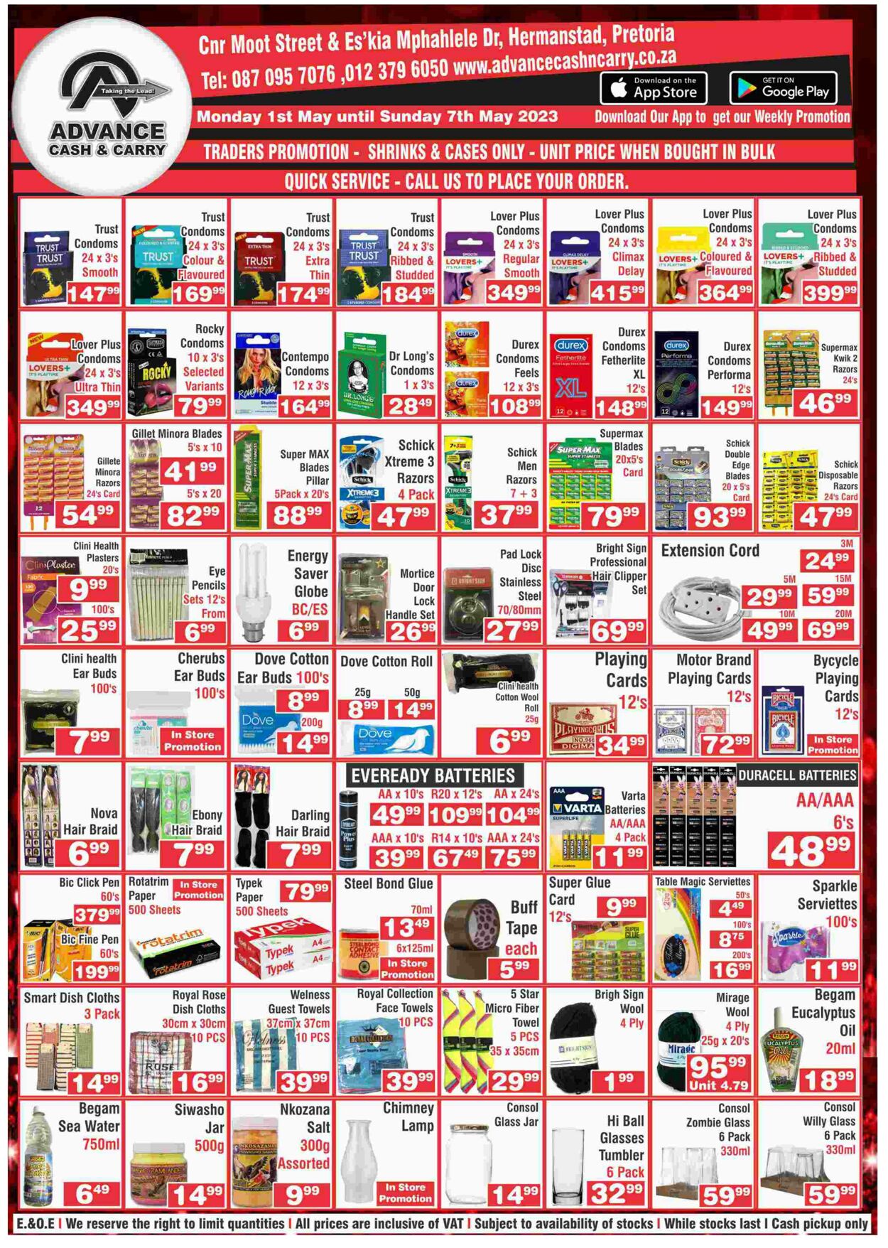 Special Advance Cash&Carry 01.05.2023 - 07.05.2023