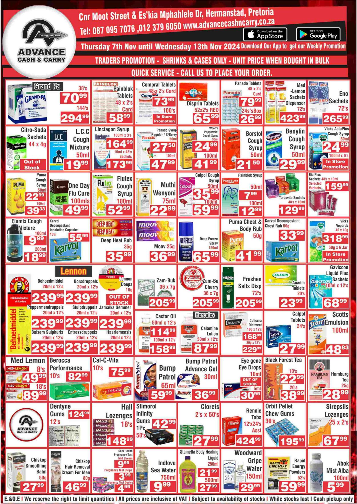 Special Advance Cash&Carry 07.11.2024 - 13.11.2024