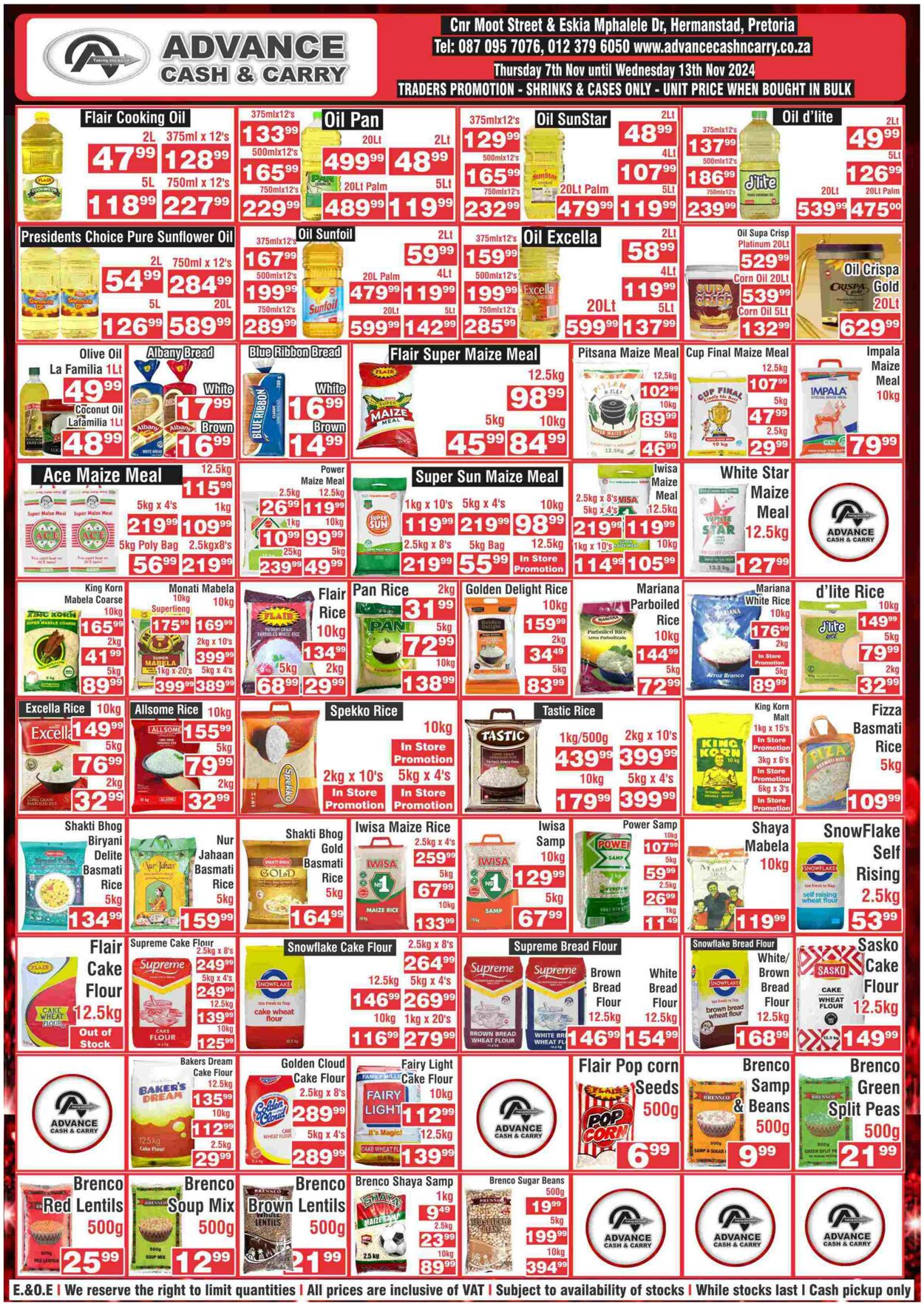 Special Advance Cash&Carry 07.11.2024 - 13.11.2024