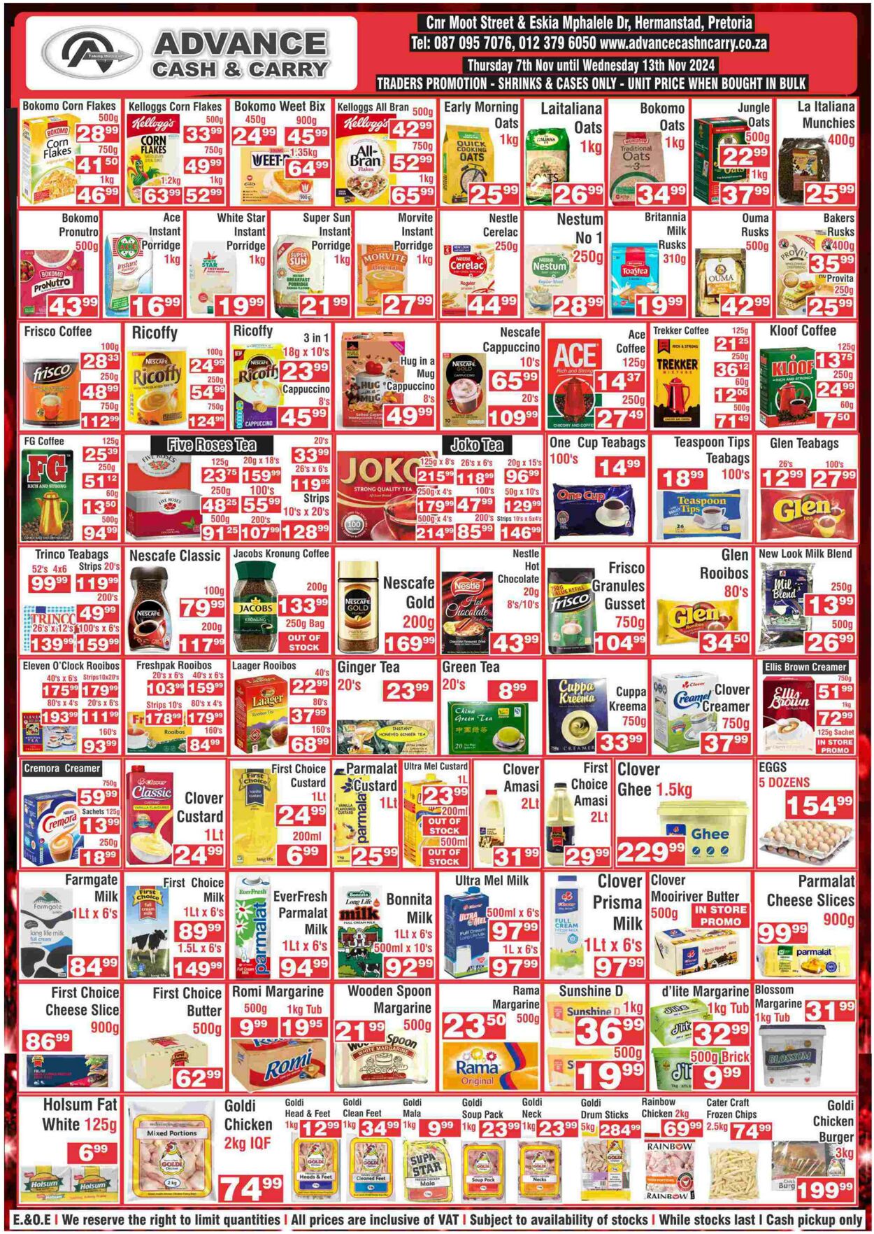 Special Advance Cash&Carry 07.11.2024 - 13.11.2024