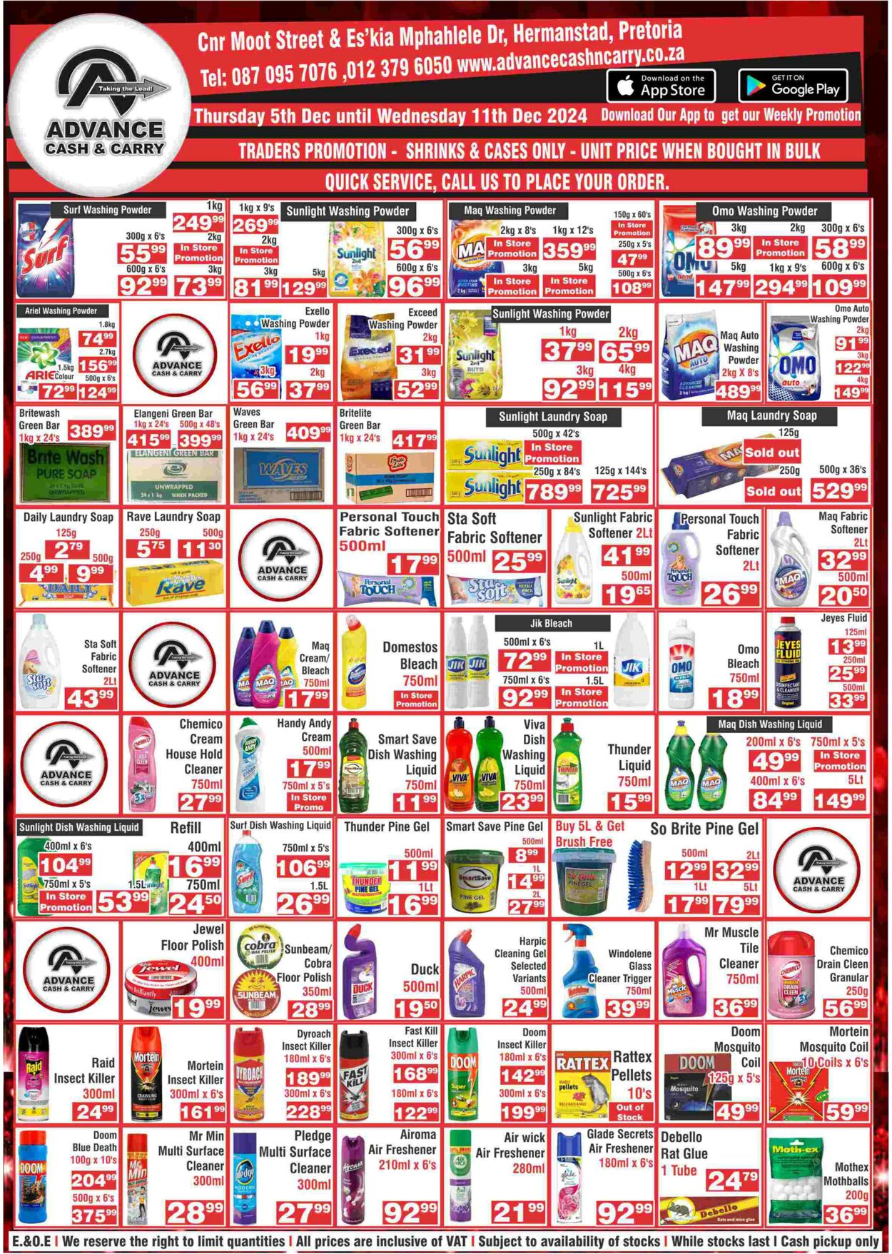 Special Advance Cash&Carry 05.12.2024 - 11.12.2024