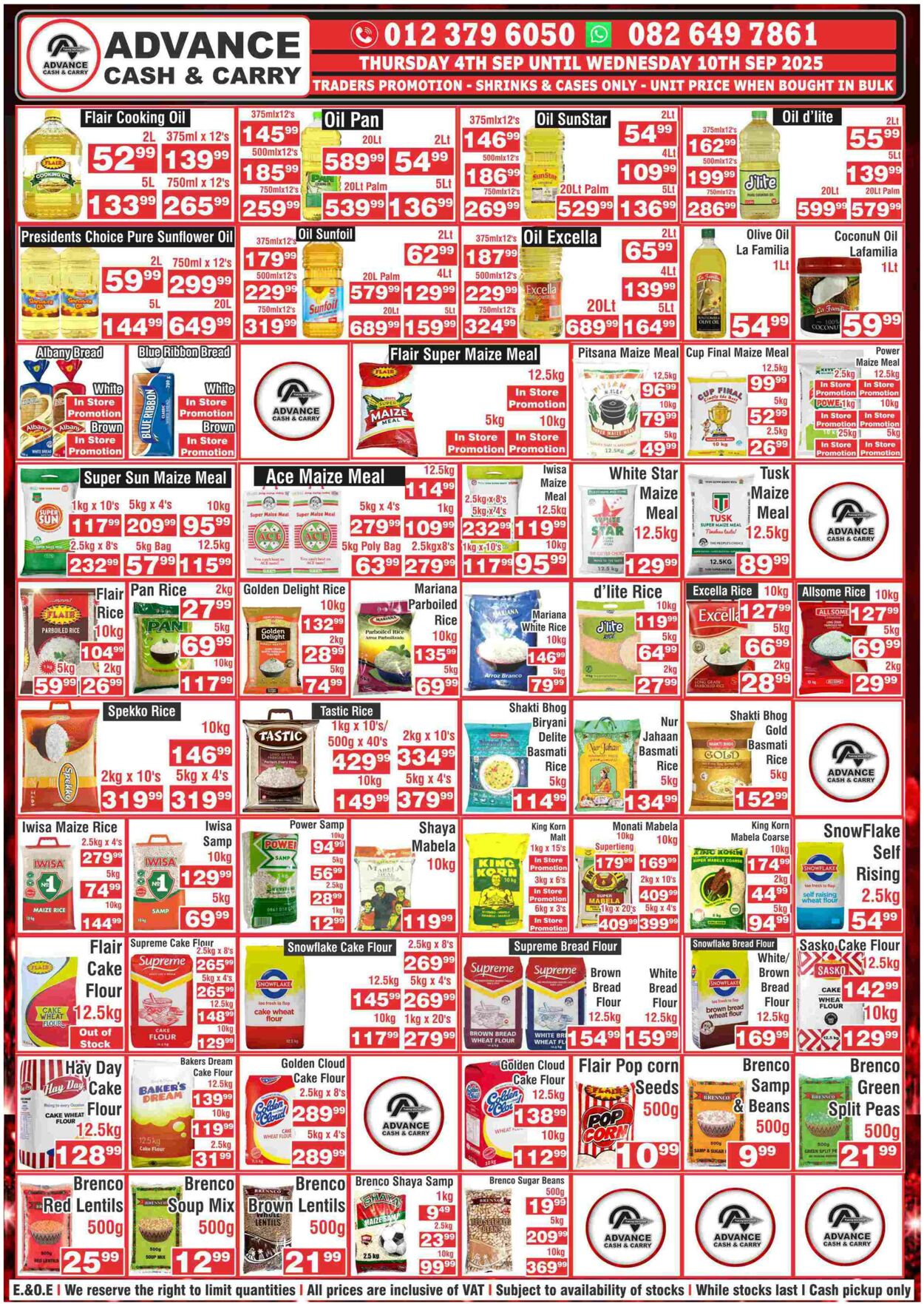 Special Advance Cash&Carry 08.09.2025 - 14.09.2025