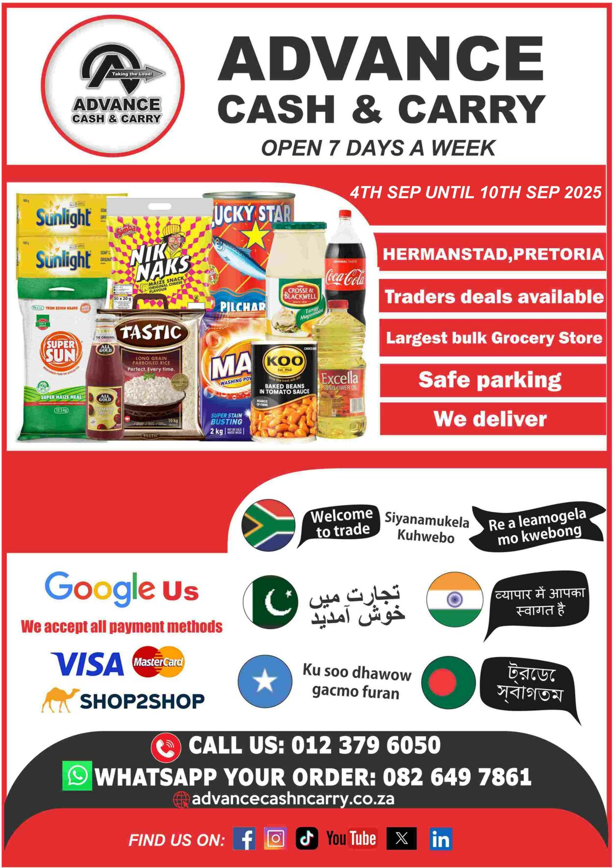 Special Advance Cash&Carry 08.09.2025 - 14.09.2025