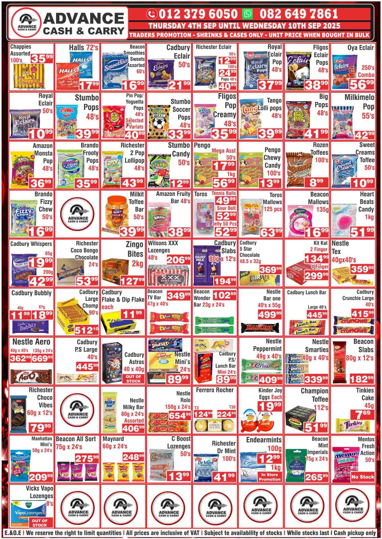 Special Advance Cash&Carry 08.09.2025 - 14.09.2025