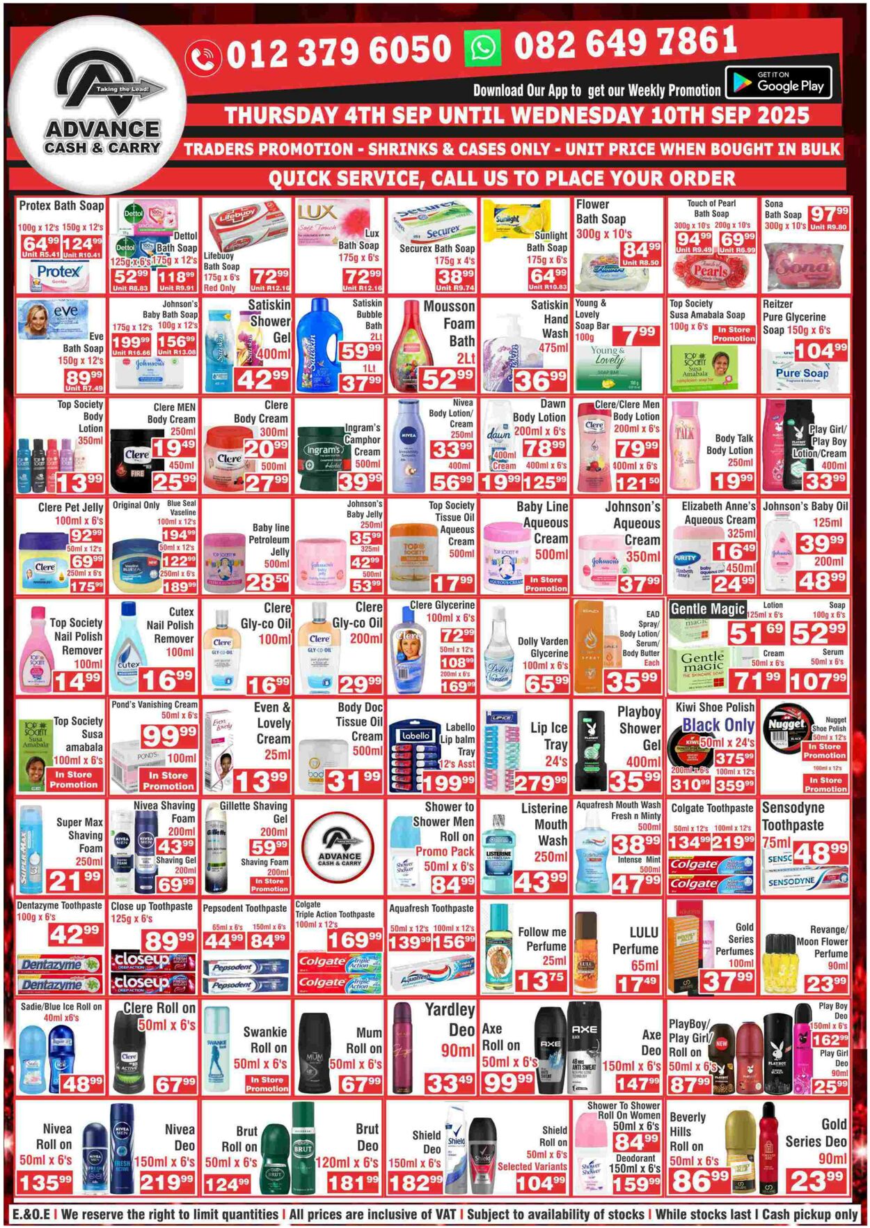 Special Advance Cash&Carry 08.09.2025 - 14.09.2025