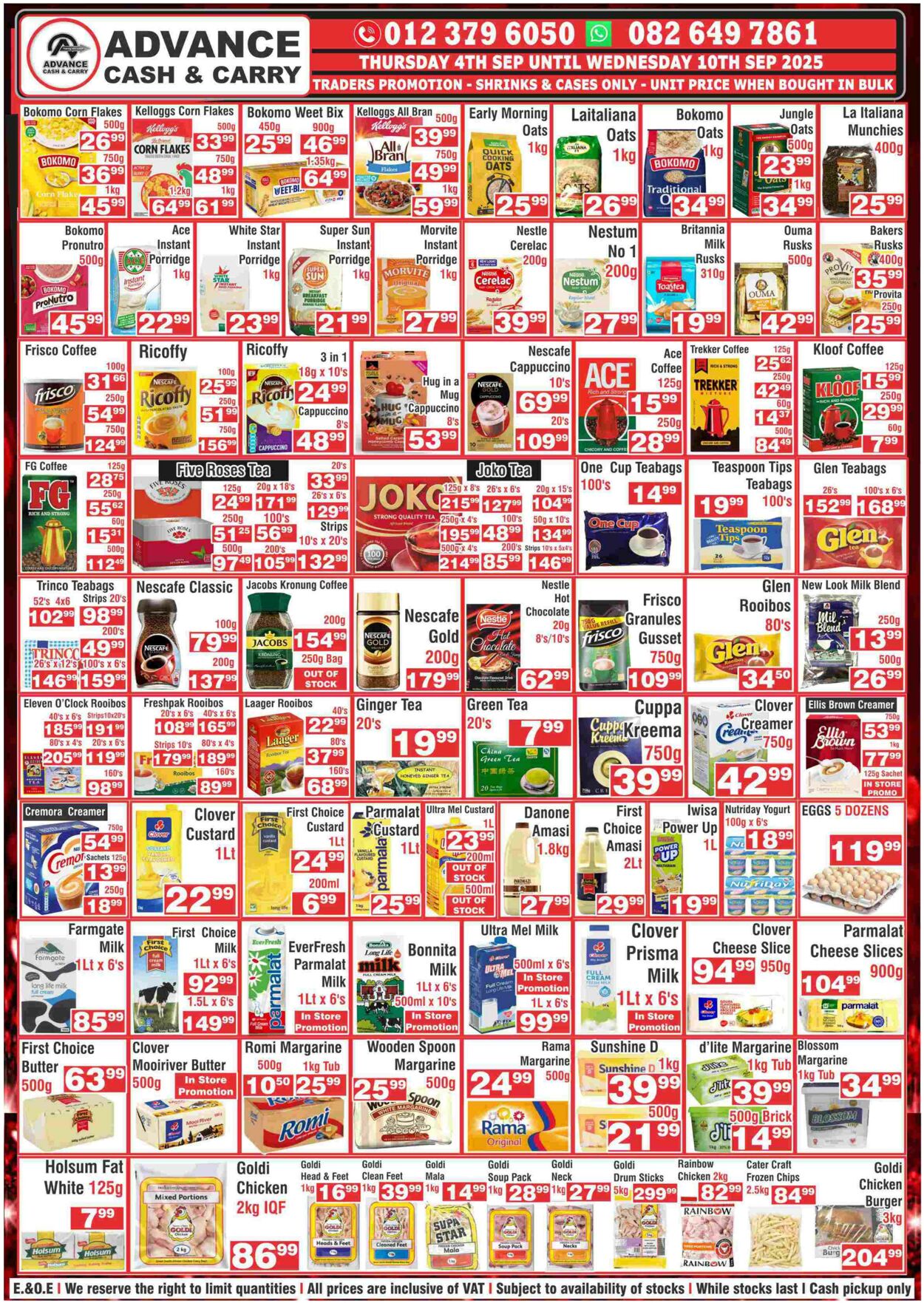 Special Advance Cash&Carry 08.09.2025 - 14.09.2025