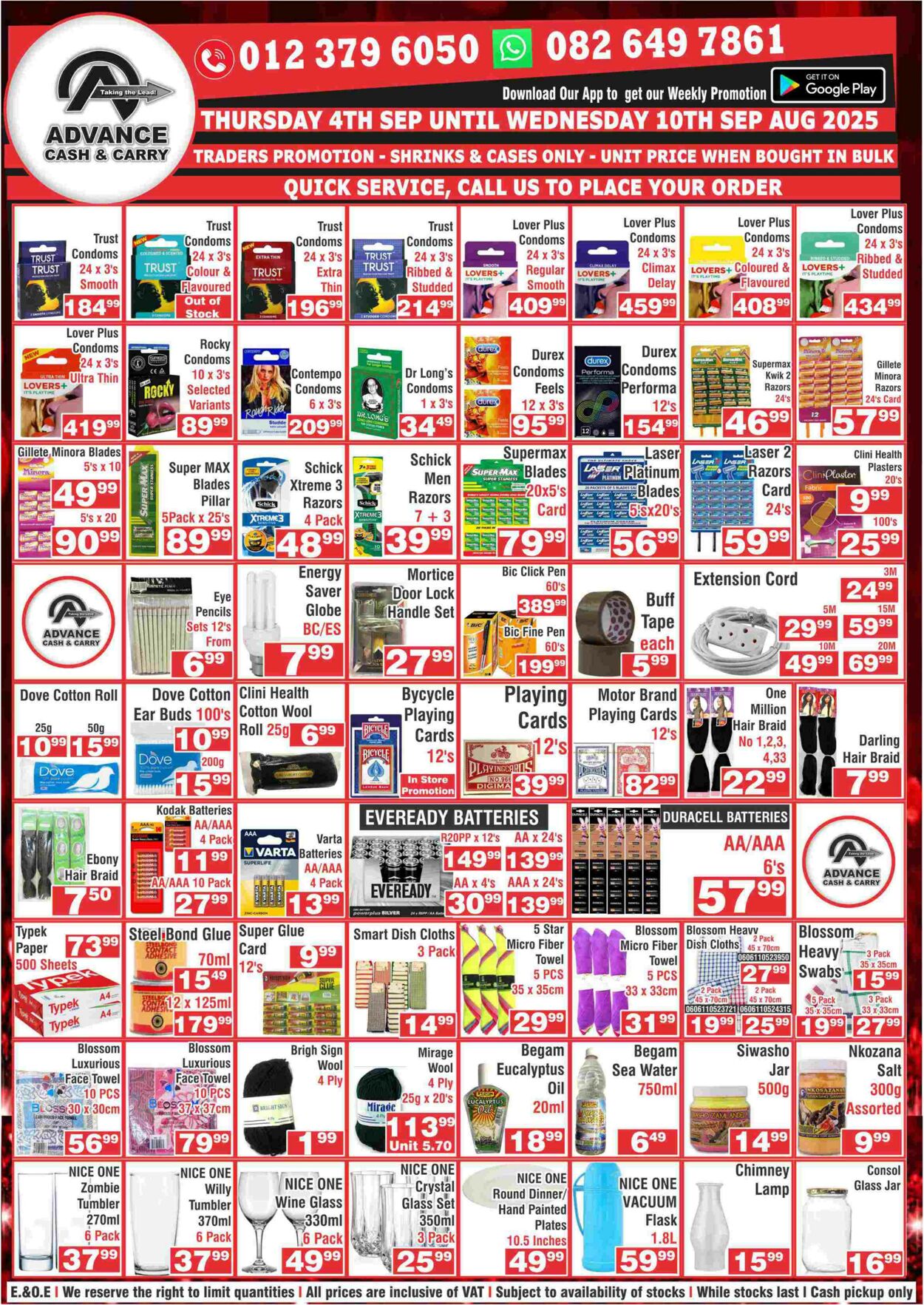 Special Advance Cash&Carry 08.09.2025 - 14.09.2025