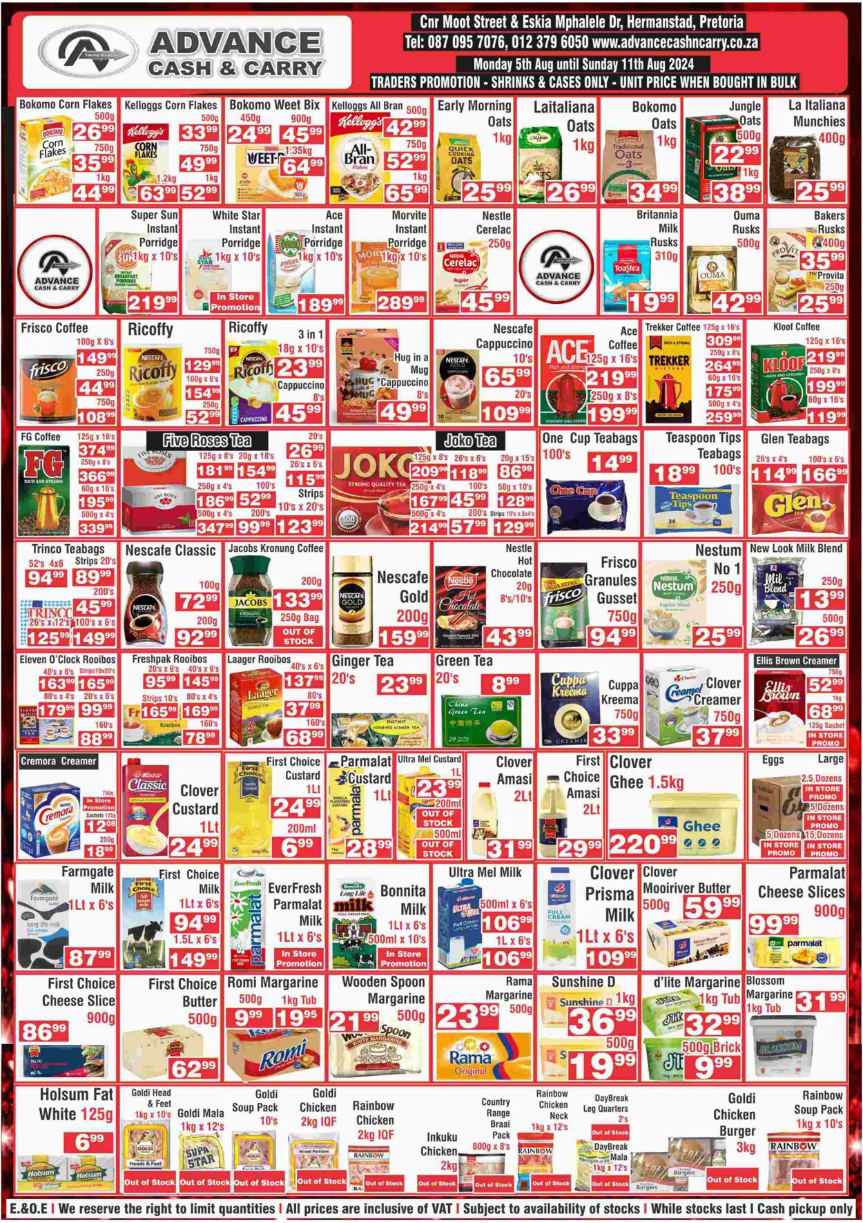 Special Advance Cash&Carry 05.08.2024 - 11.08.2024