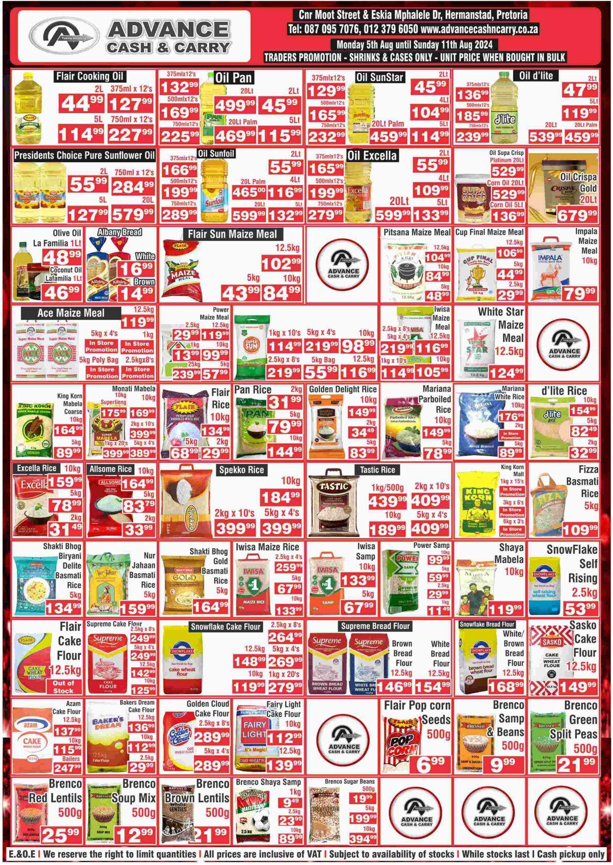 Special Advance Cash&Carry 05.08.2024 - 11.08.2024