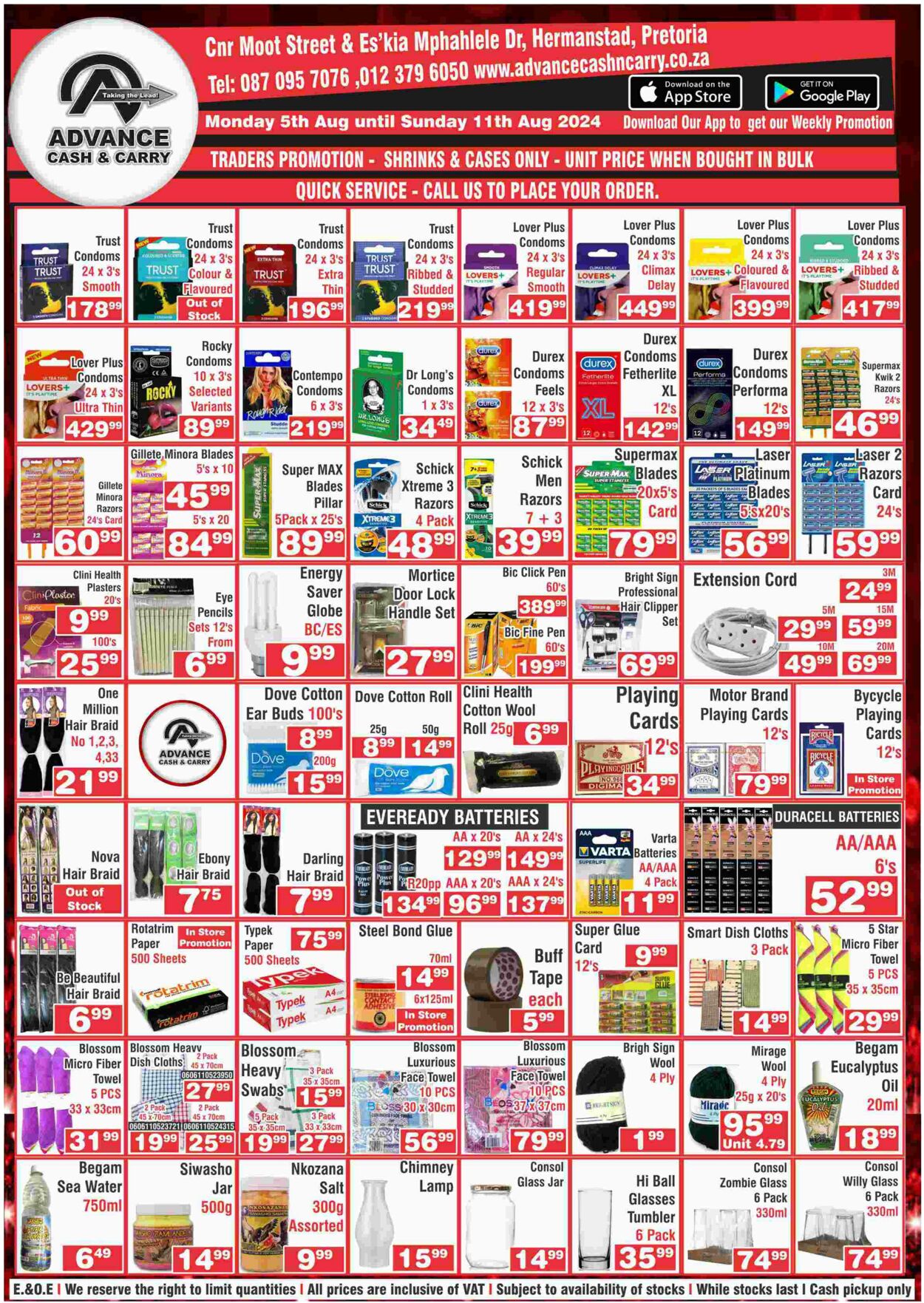 Special Advance Cash&Carry 05.08.2024 - 11.08.2024