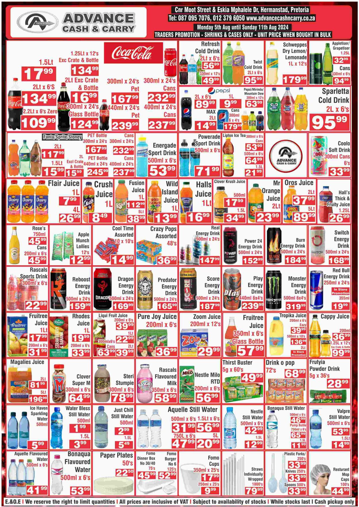 Special Advance Cash&Carry 05.08.2024 - 11.08.2024