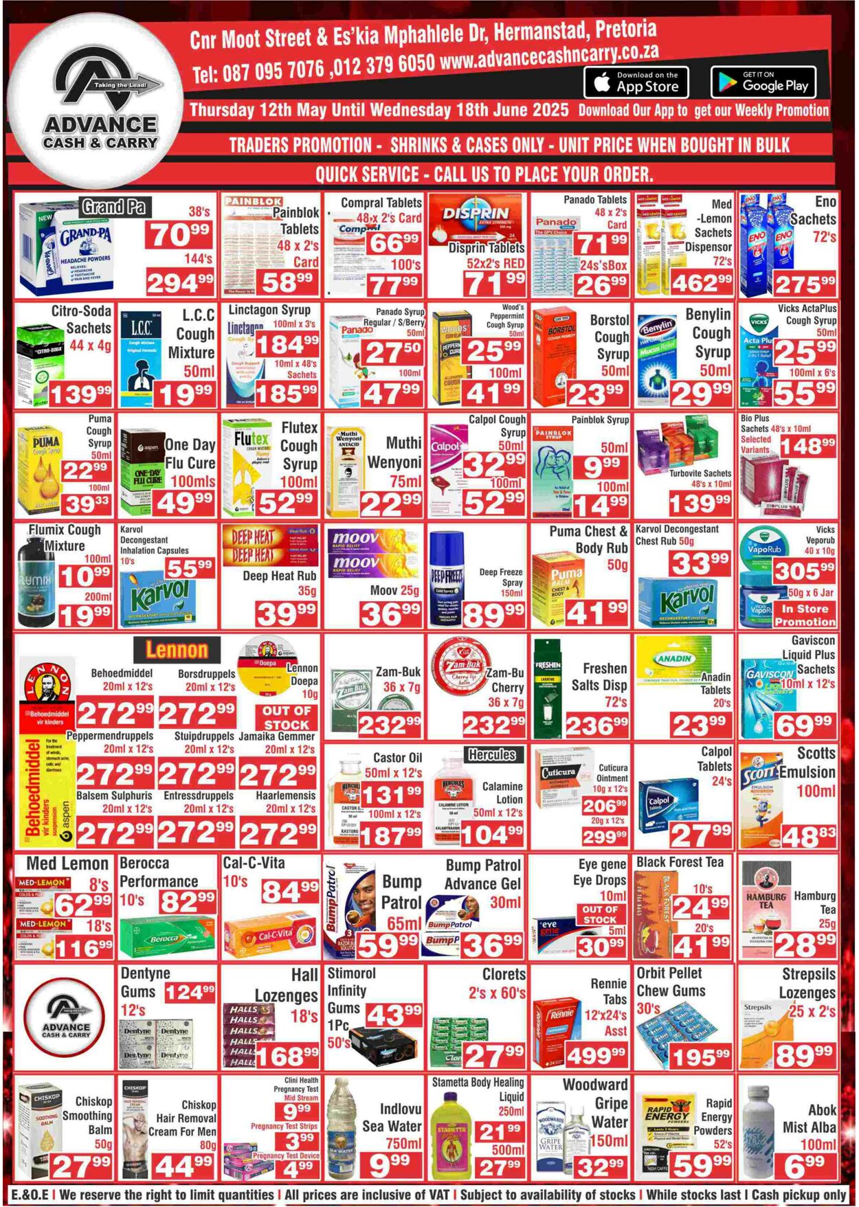 Special Advance Cash&Carry 12.06.2025 - 18.06.2025