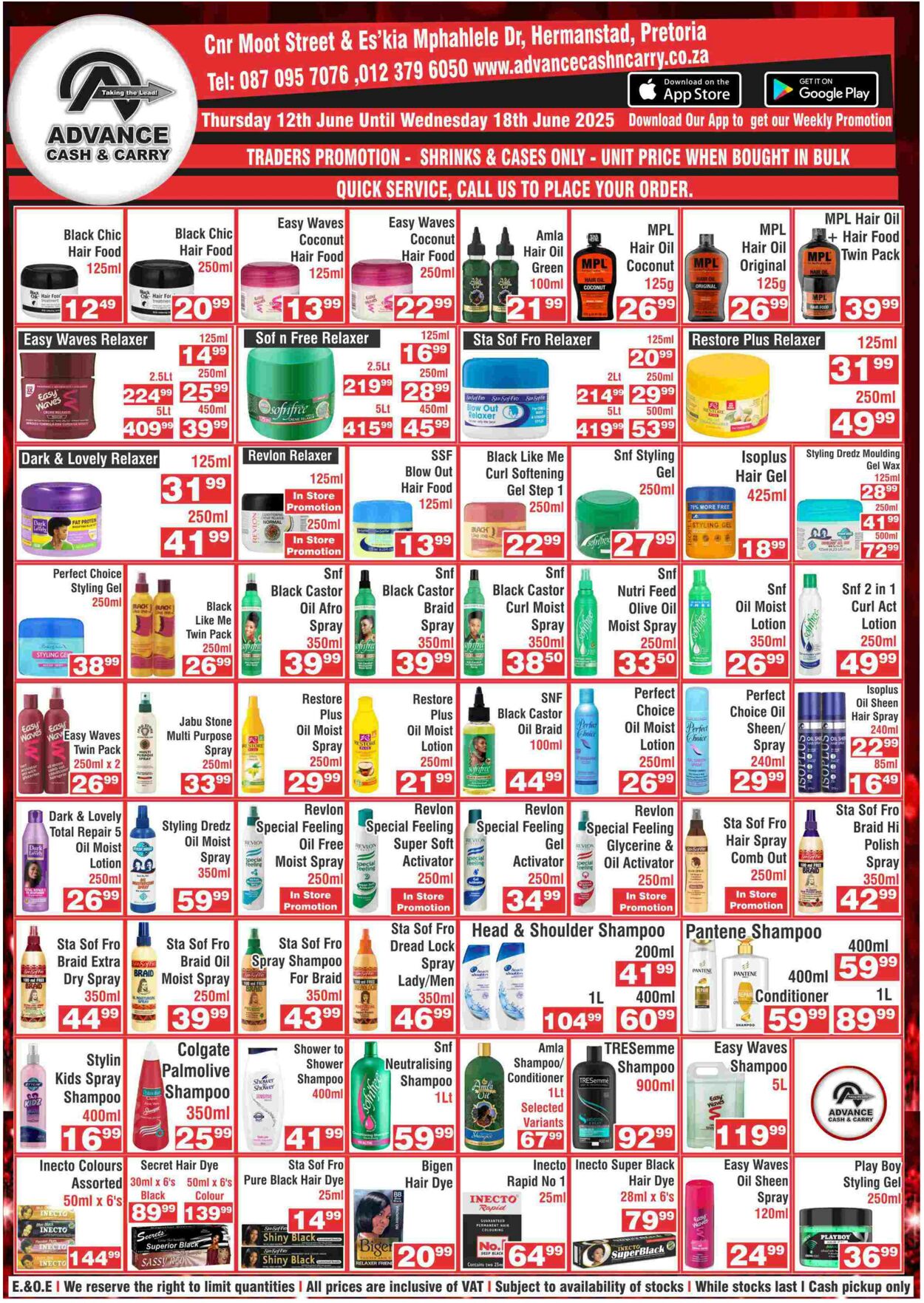 Special Advance Cash&Carry 12.06.2025 - 18.06.2025