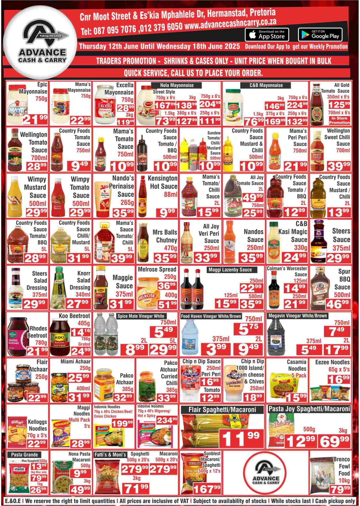 Special Advance Cash&Carry 12.06.2025 - 18.06.2025