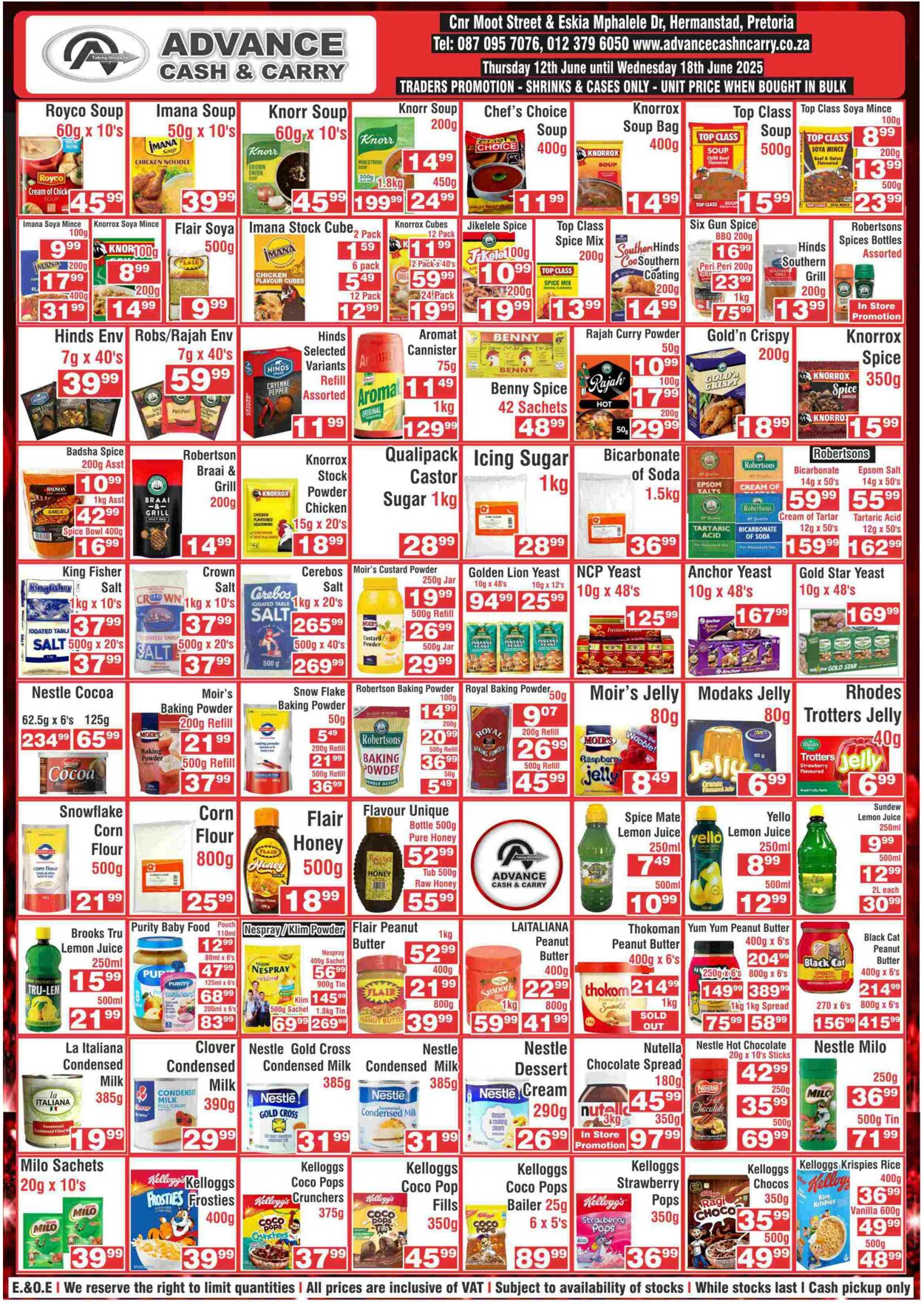 Special Advance Cash&Carry 12.06.2025 - 18.06.2025