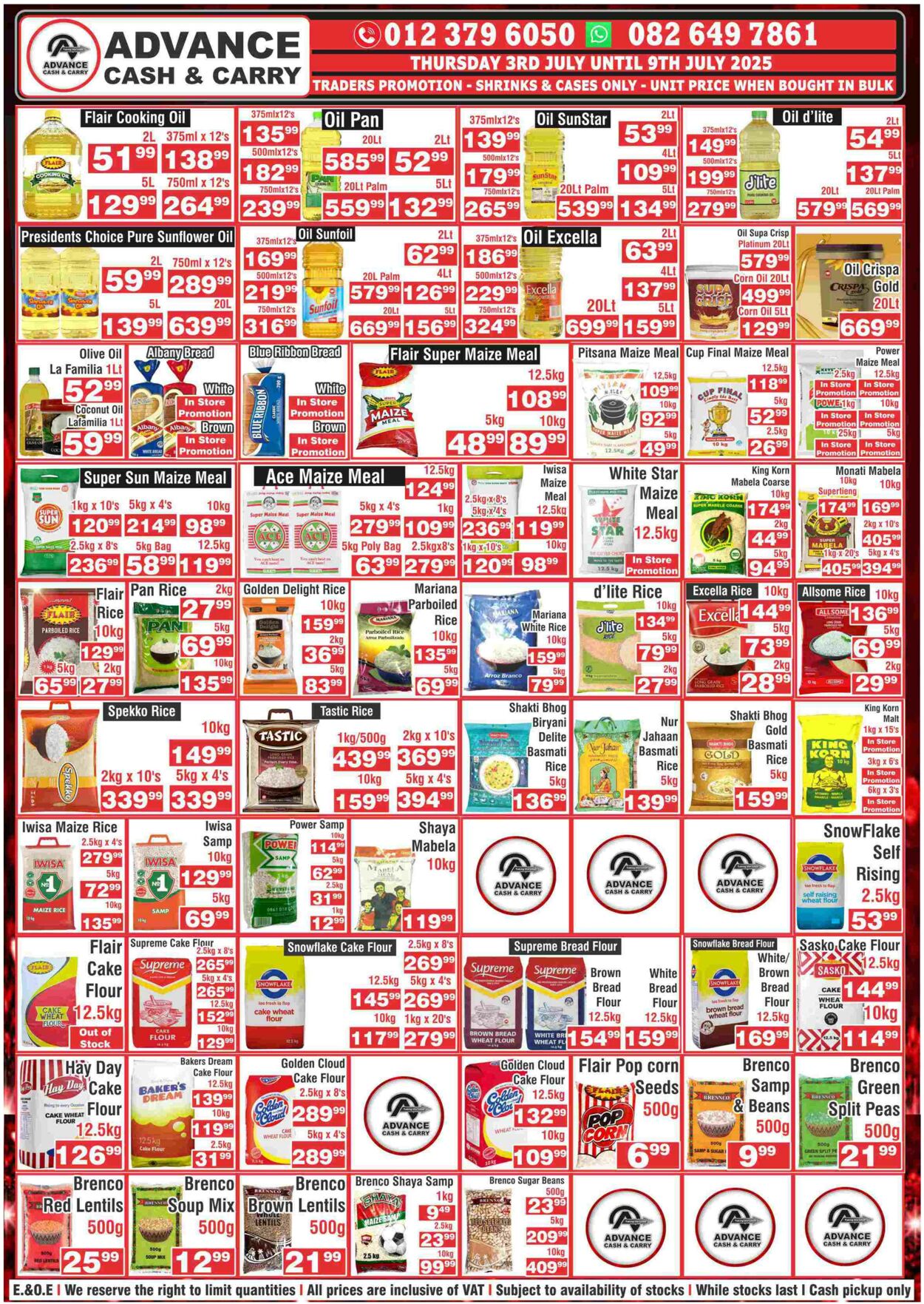 Special Advance Cash&Carry 03.07.2025 - 09.07.2025
