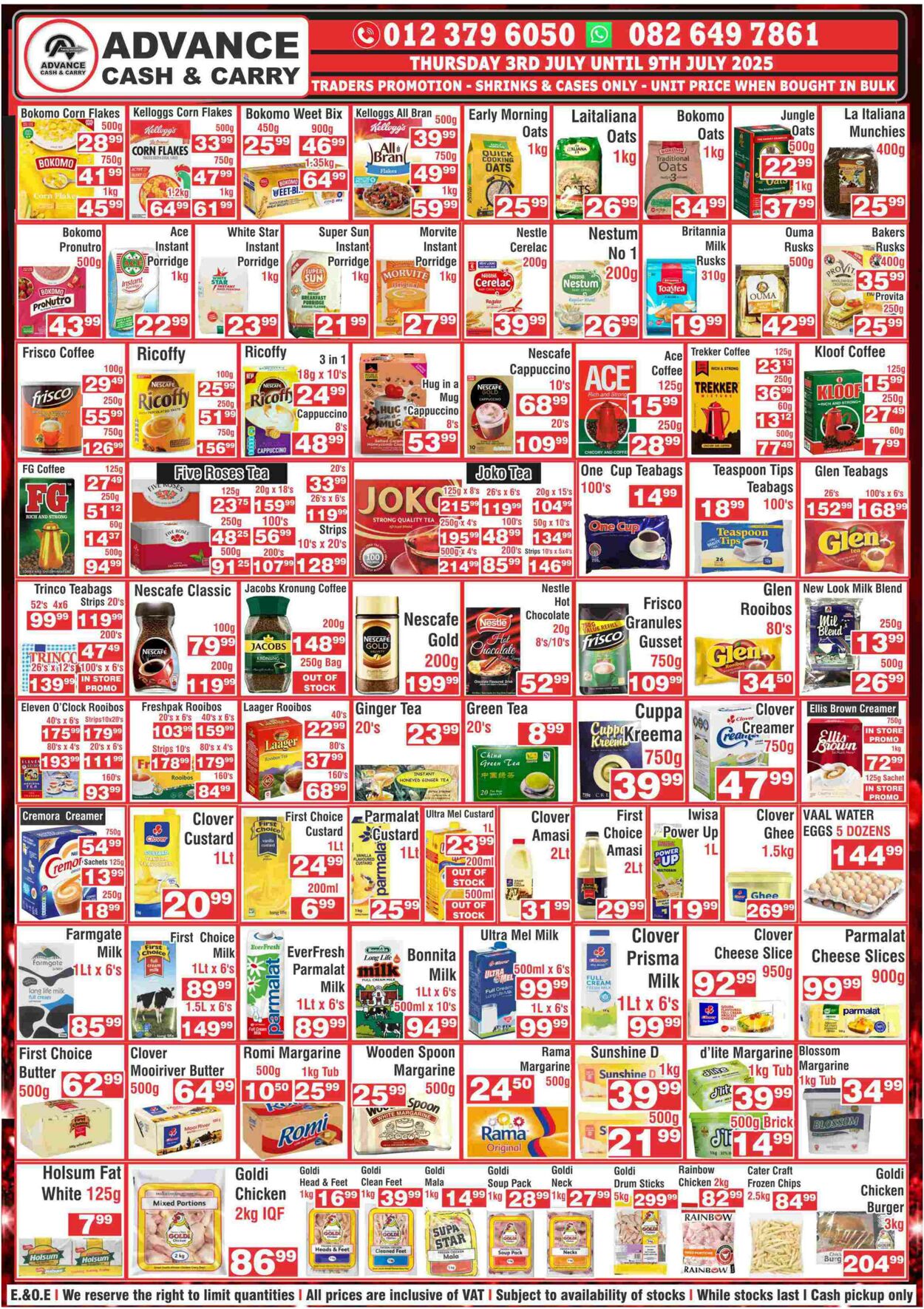 Special Advance Cash&Carry 03.07.2025 - 09.07.2025