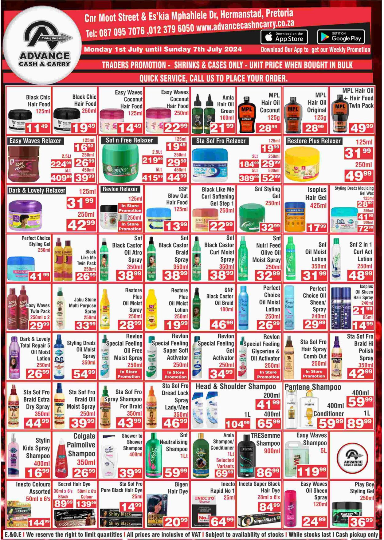 Special Advance Cash&Carry 01.07.2024 - 07.07.2024