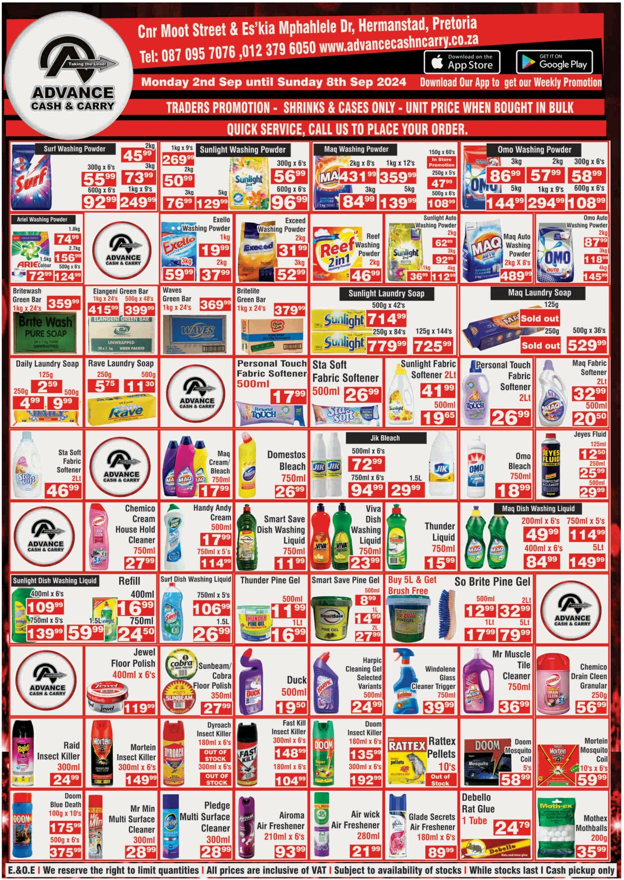 Special Advance Cash&Carry 02.09.2024 - 08.09.2024