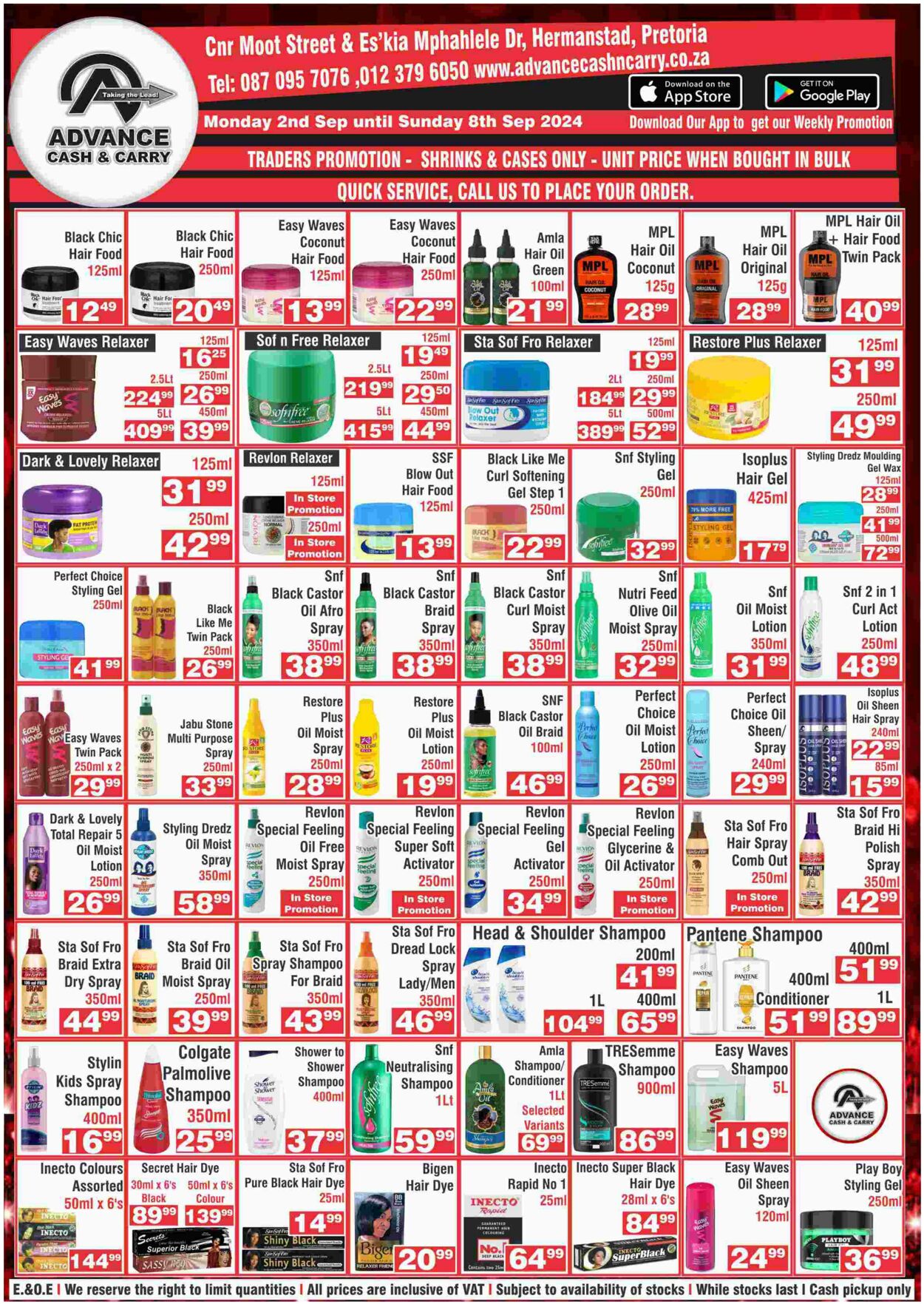 Special Advance Cash&Carry 02.09.2024 - 08.09.2024