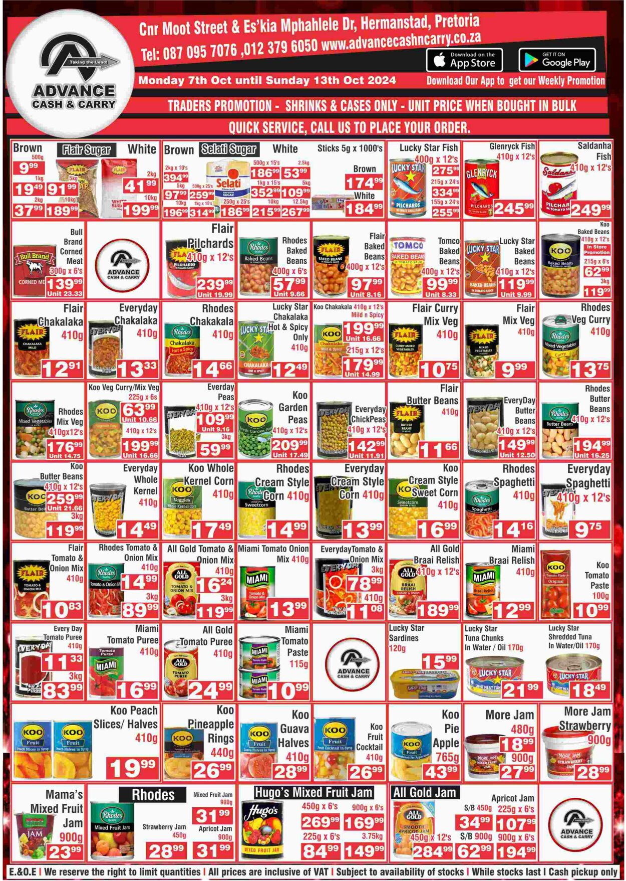 Special Advance Cash&Carry 07.10.2024 - 13.10.2024