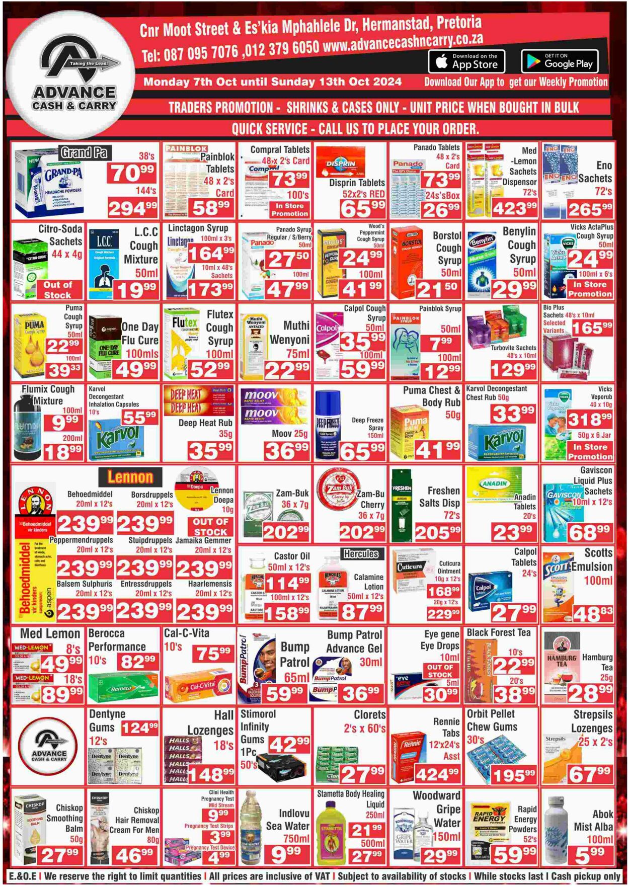 Special Advance Cash&Carry 07.10.2024 - 13.10.2024